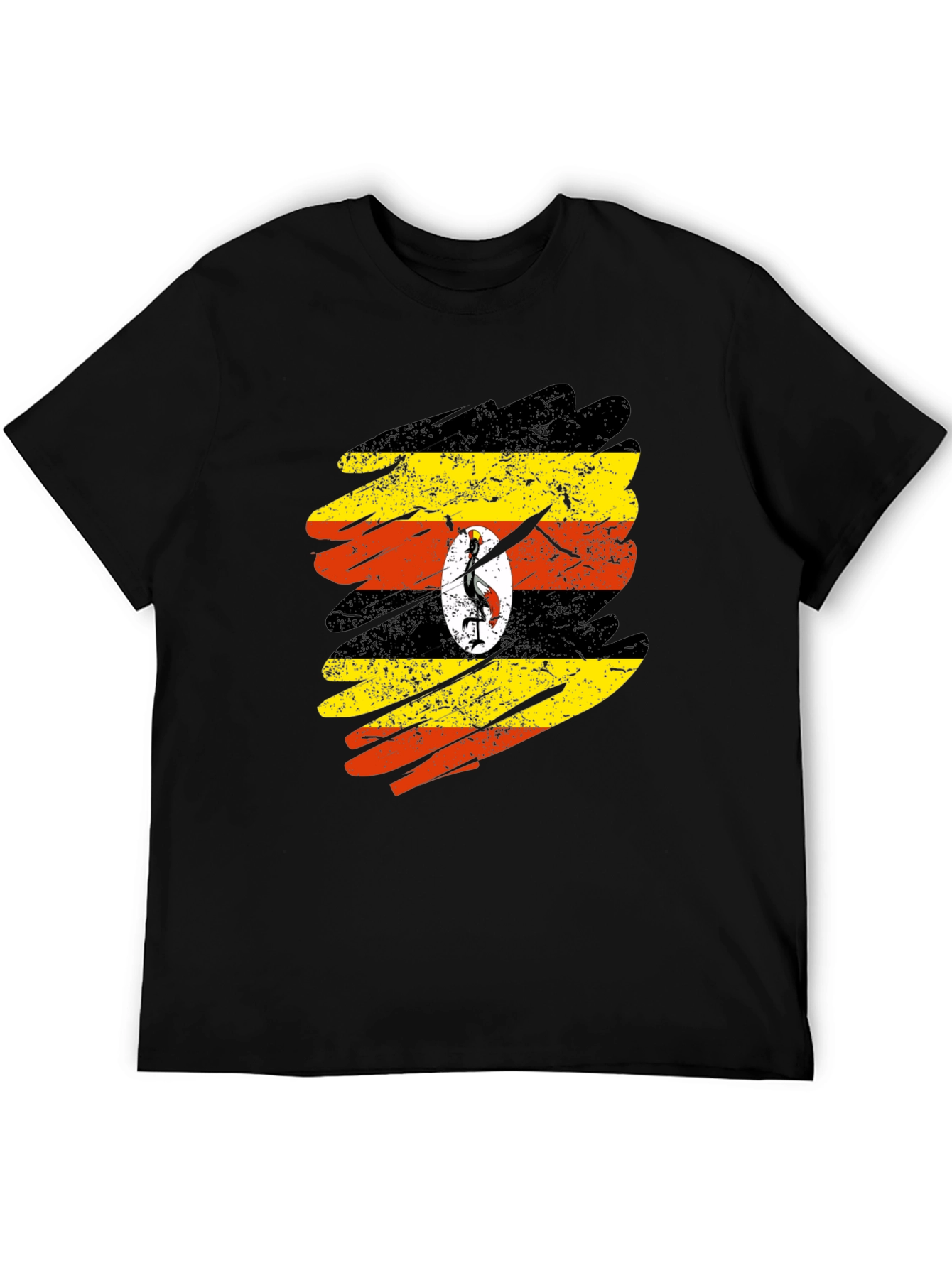 Uganda Flag Brushstroke T-Shirt