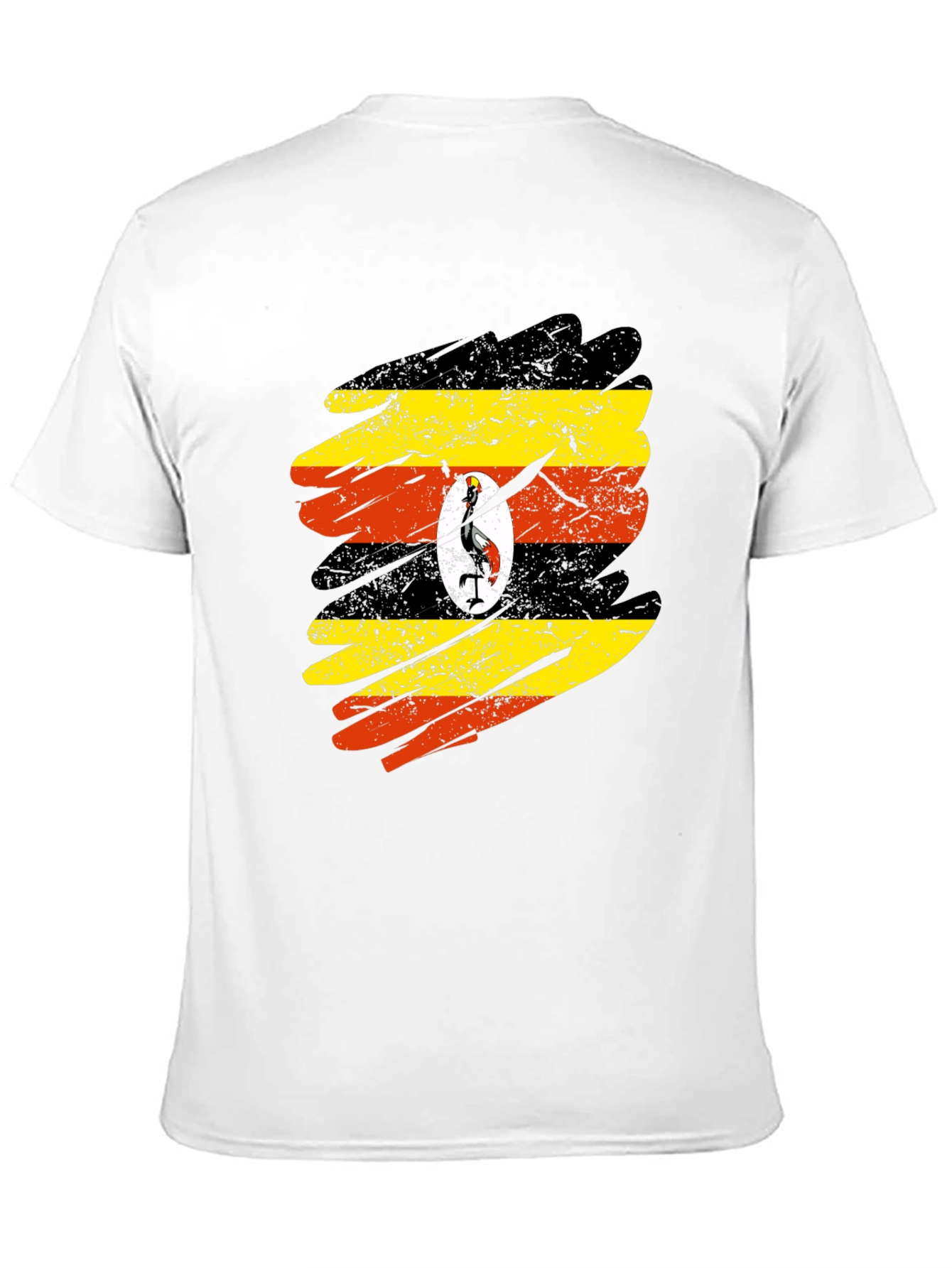 Uganda Flag Brushstroke T-Shirt