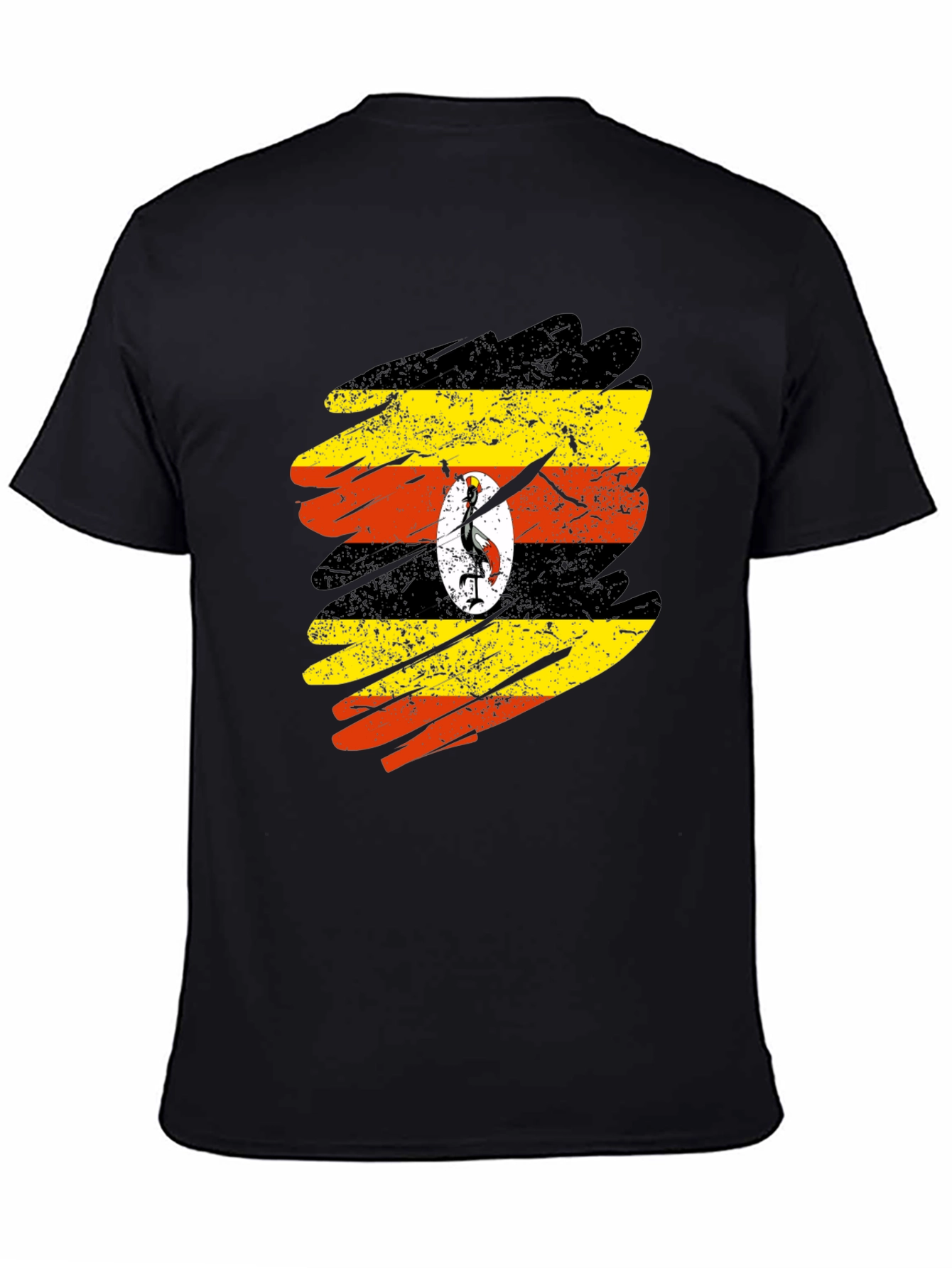 Uganda Flag Brushstroke T-Shirt