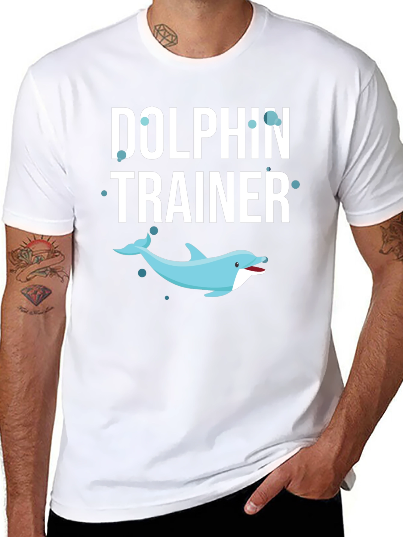 Dolphin Trainer Graphic T-Shirt