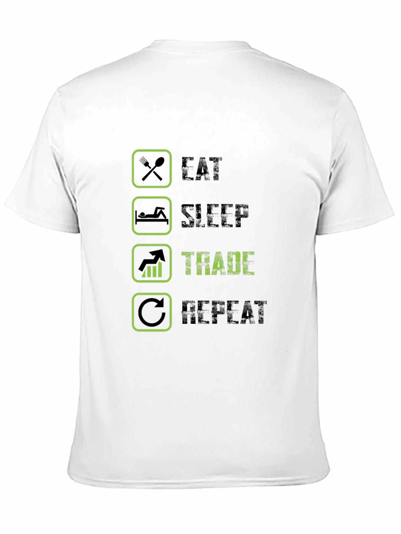 Eat Sleep Trade Repeat Graphic T-Shirt
