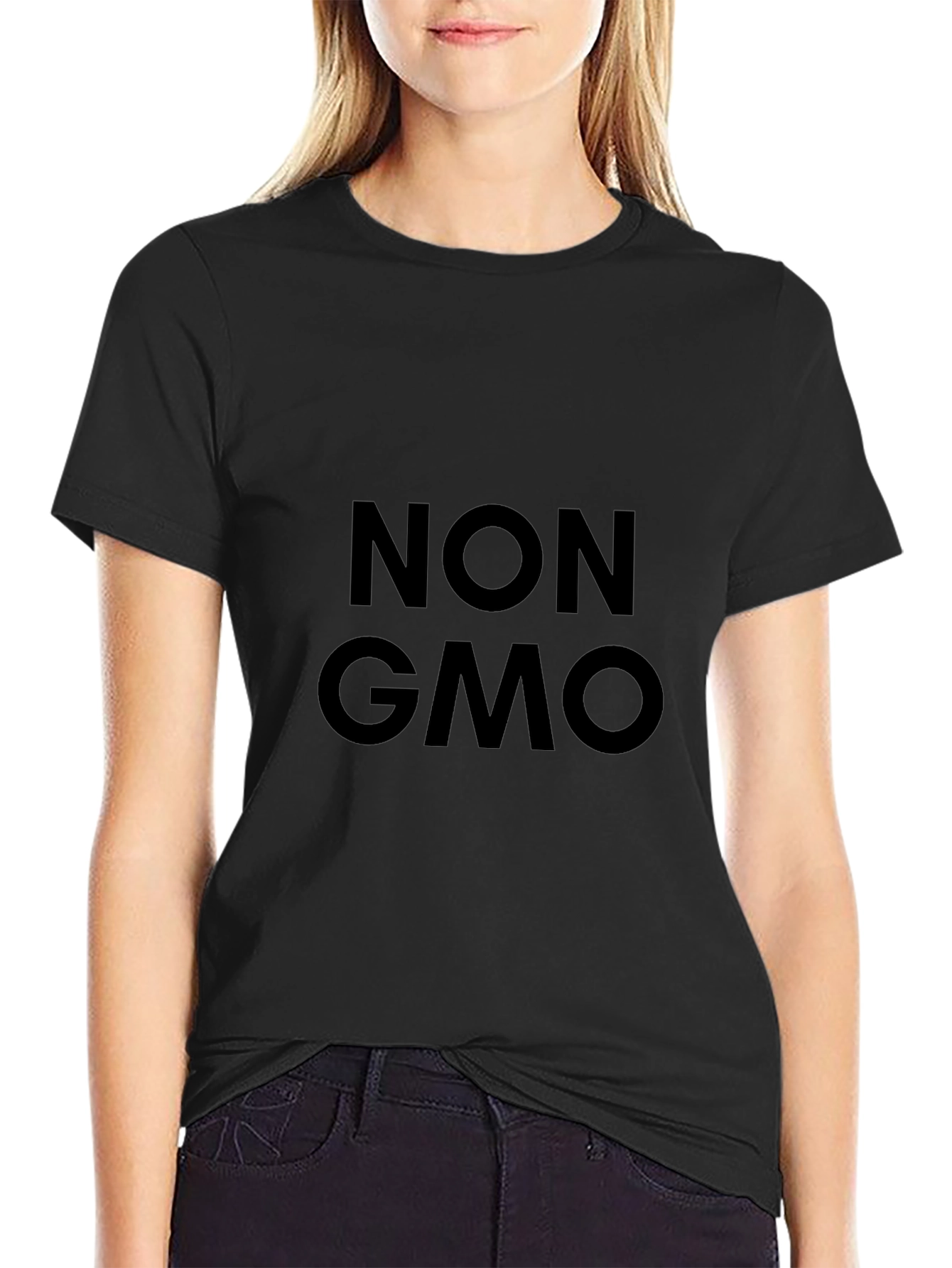Non GMO Black T-Shirt