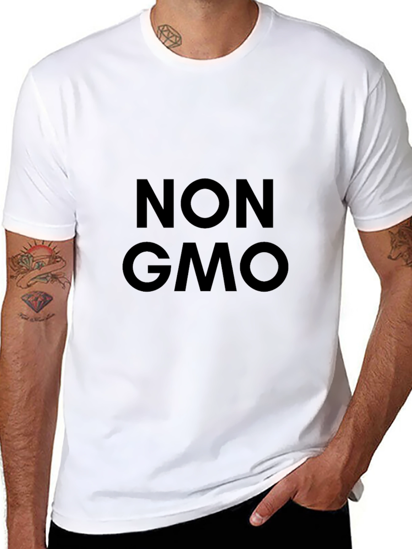 Non GMO Black T-Shirt