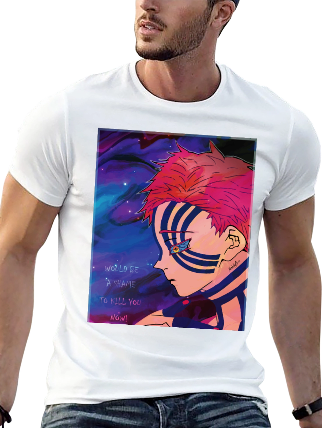 Akaza Demon Slayer Graphic T-Shirt Anime Manga Tee