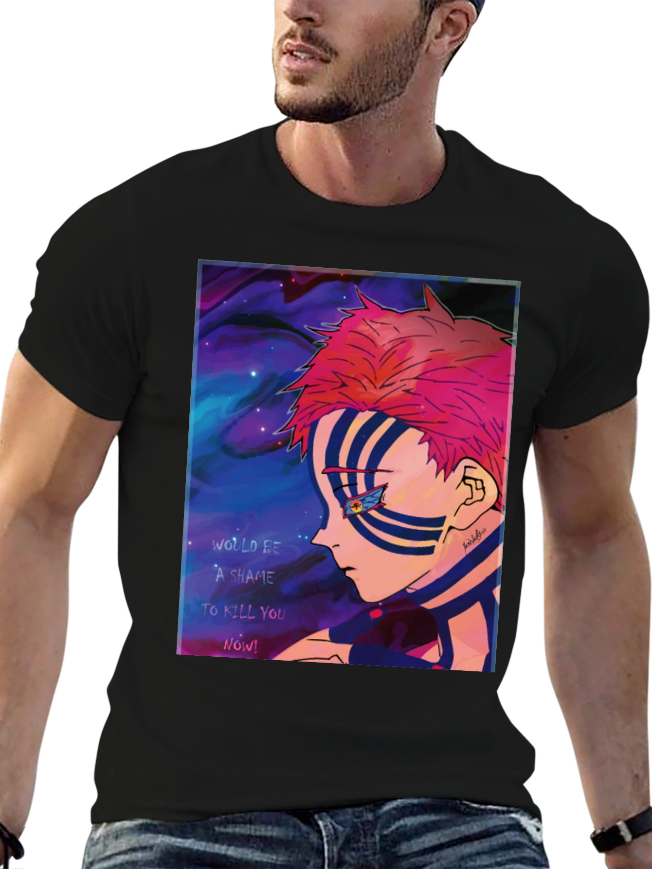 Akaza Demon Slayer Graphic T-Shirt Anime Manga Tee