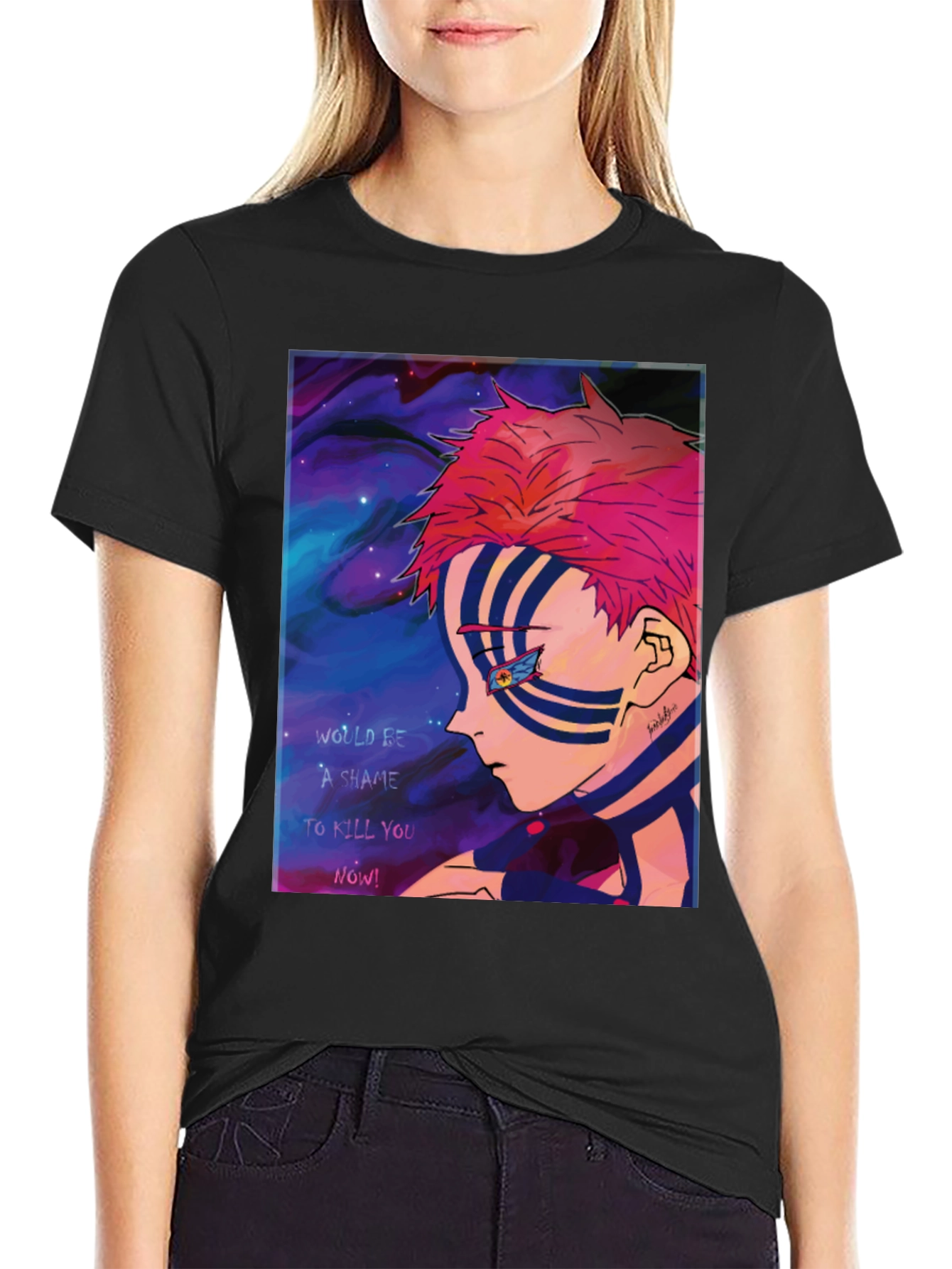 Akaza Demon Slayer Graphic T-Shirt Anime Manga Tee