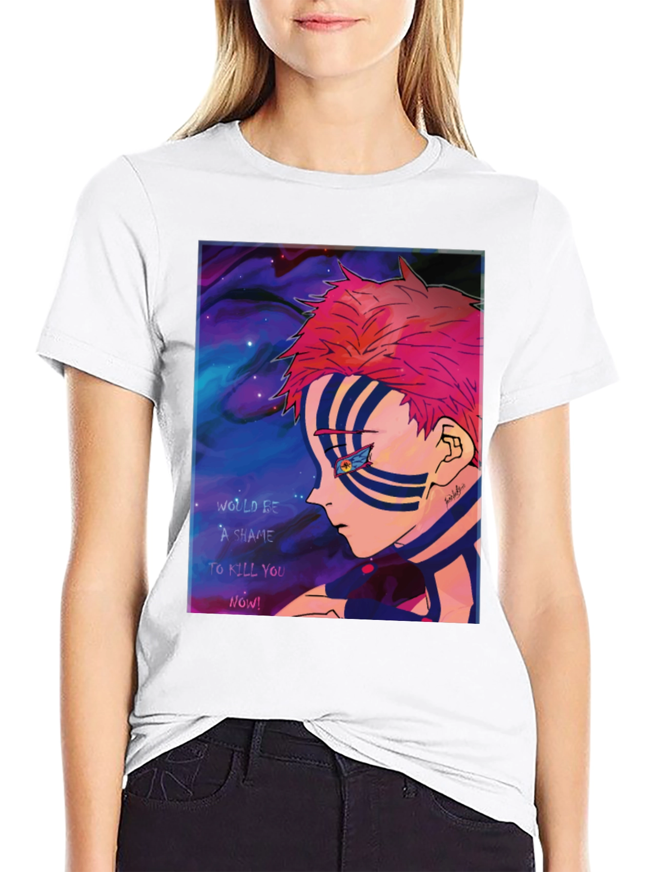 Akaza Demon Slayer Graphic T-Shirt Anime Manga Tee
