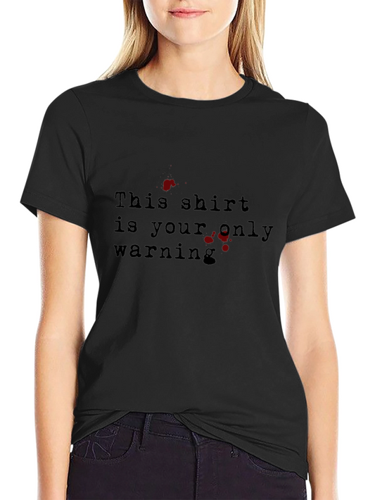 Warning Graphic T-Shirt - Mens Fashion