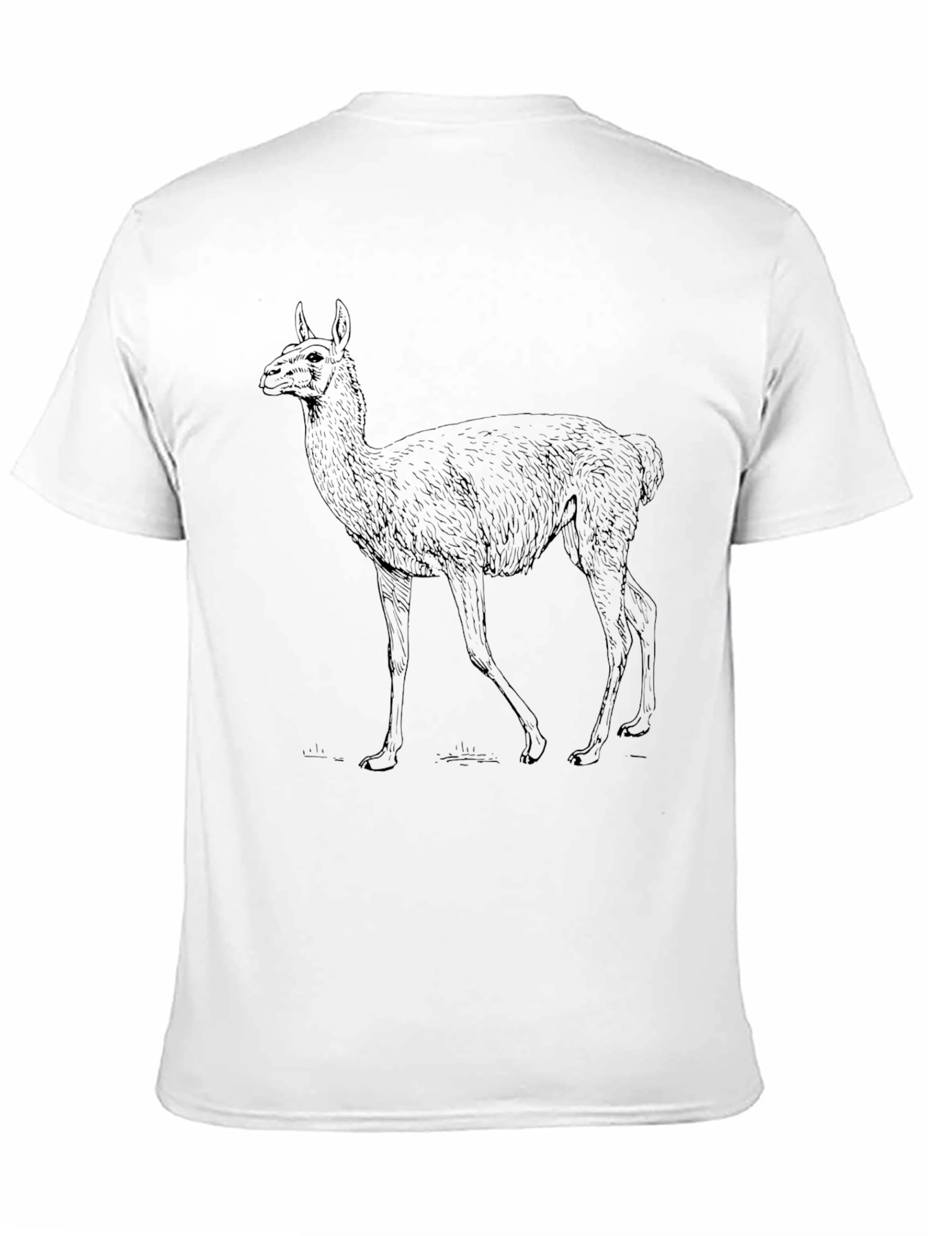 Llama Graphic Tee - Stylish Black T-Shirt