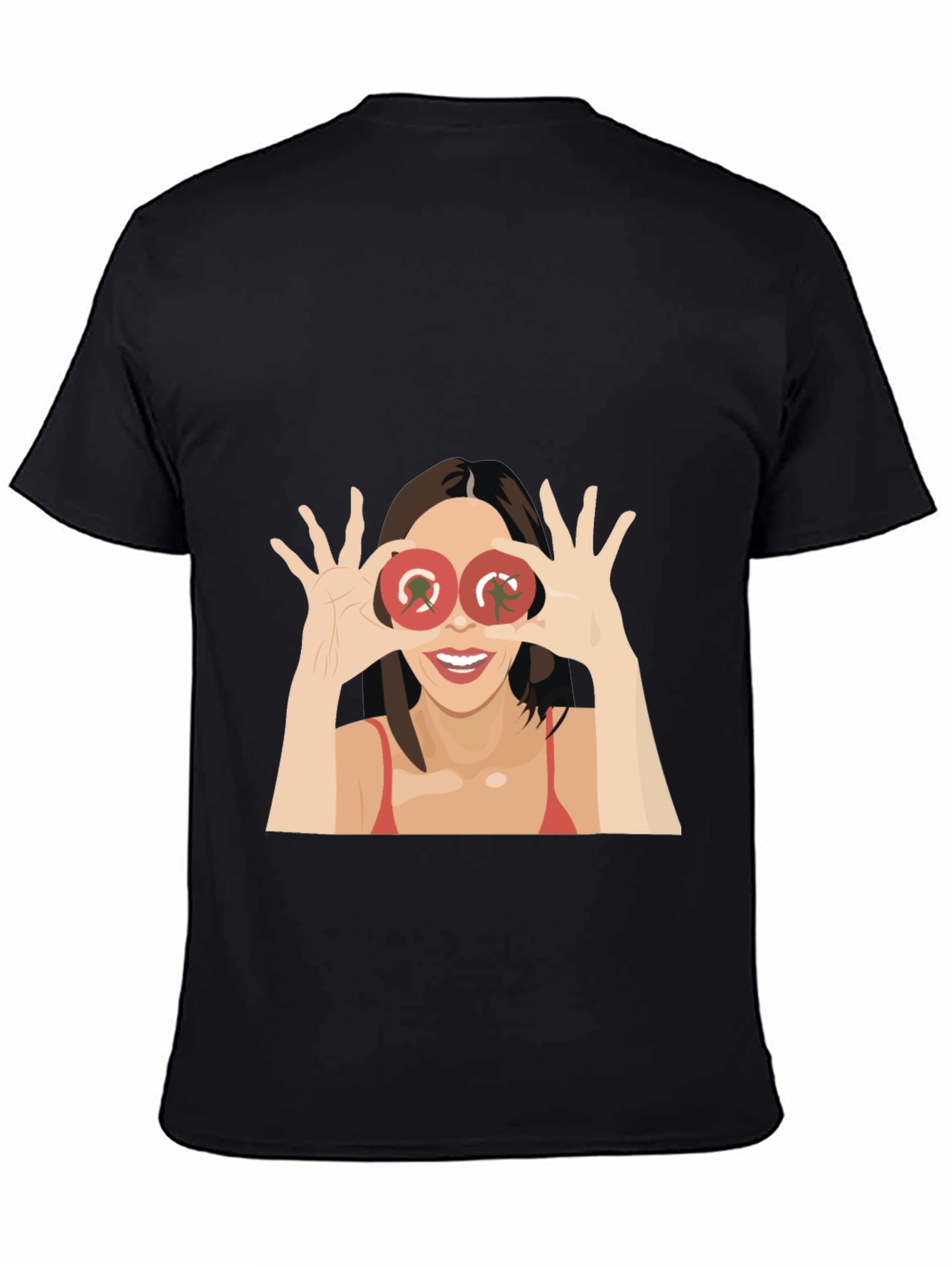 Tomato Eyes Graphic Tee - Funny Womens T-Shirt