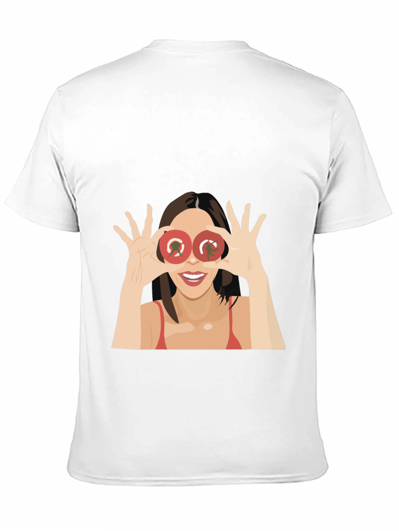 Tomato Eyes Graphic Tee - Funny Womens T-Shirt