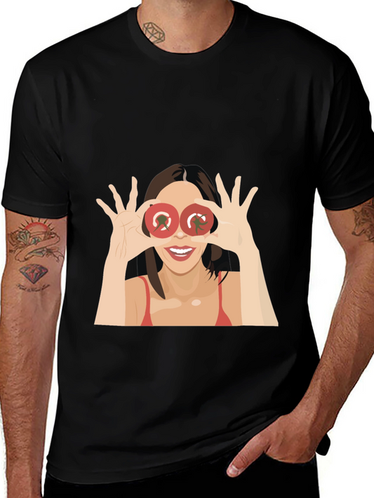 Tomato Eyes Graphic Tee - Funny Womens T-Shirt