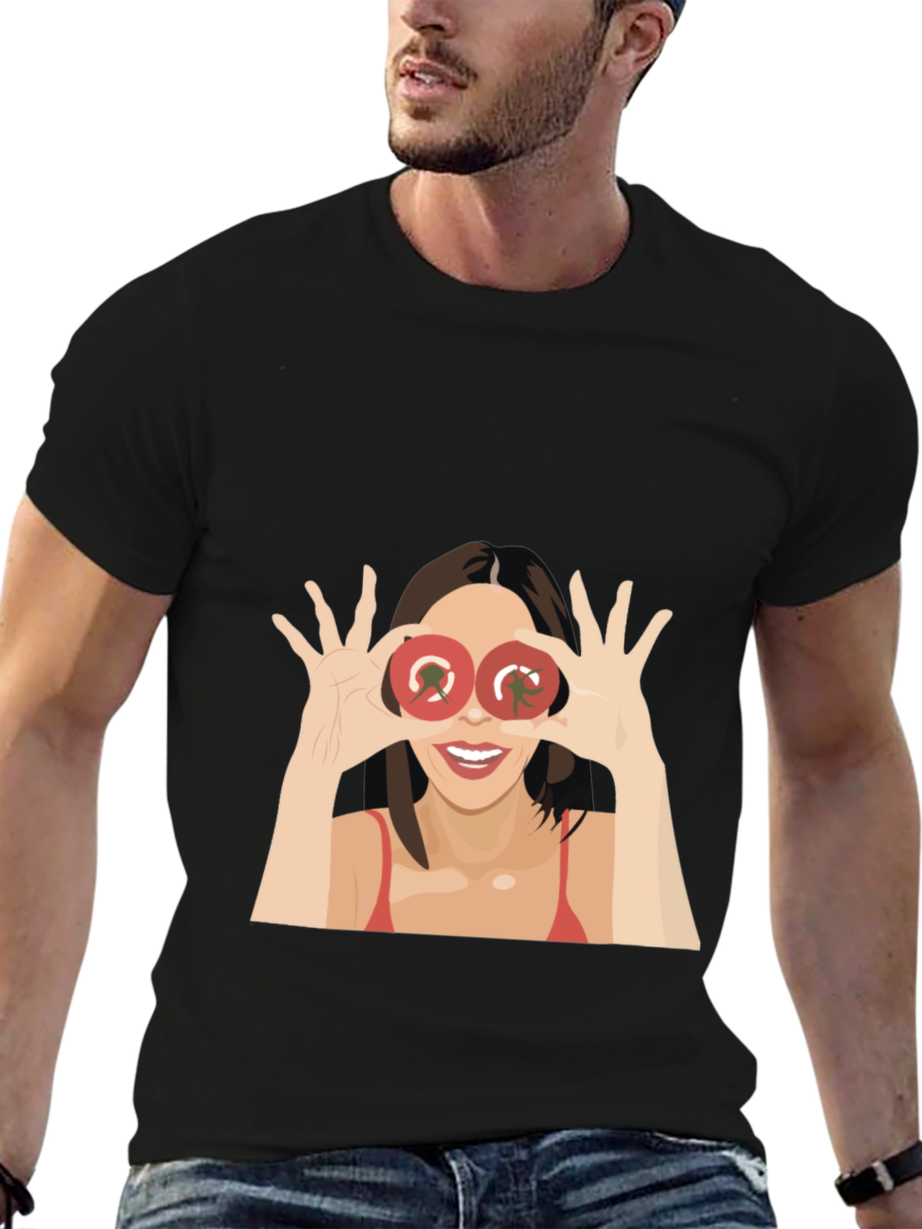 Tomato Eyes Graphic Tee - Funny Womens T-Shirt