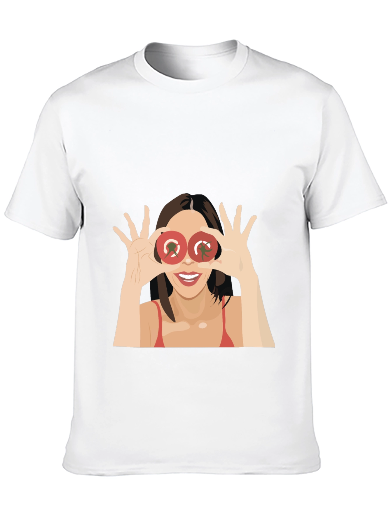 Tomato Eyes Graphic Tee - Funny Womens T-Shirt
