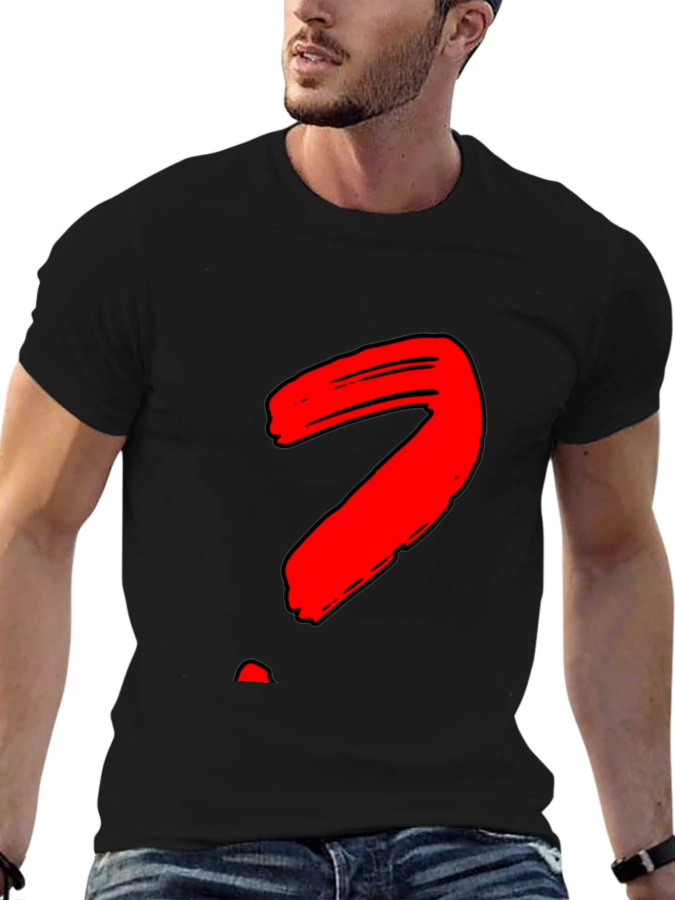 Bold Question Mark Graphic T-Shirt