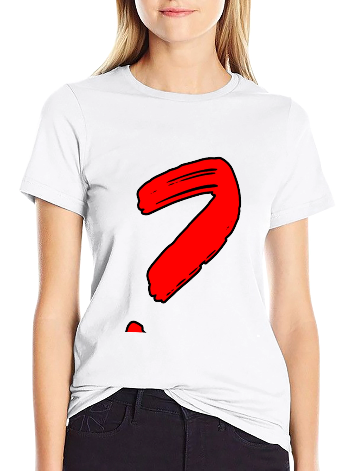 Bold Question Mark Graphic T-Shirt