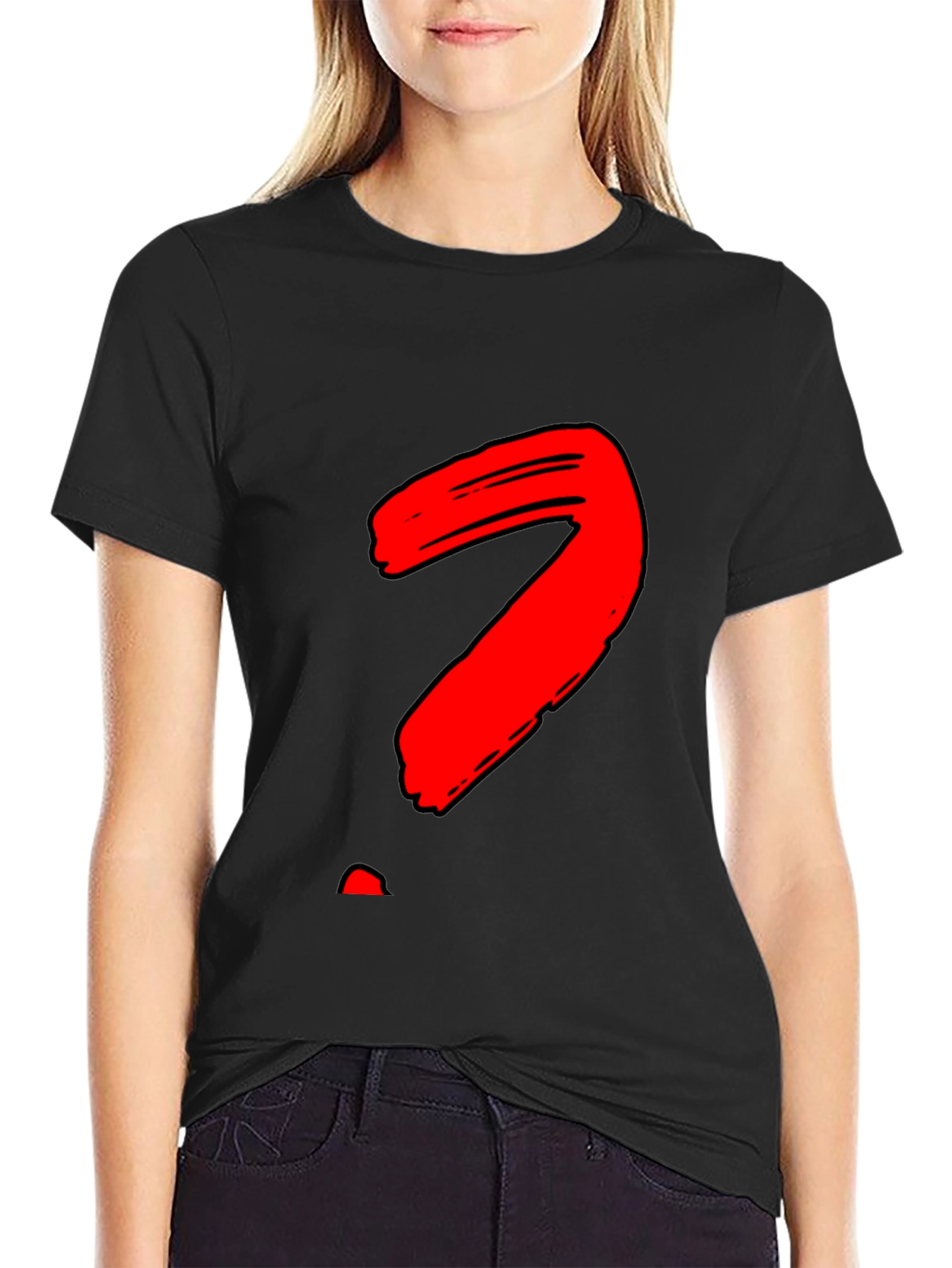 Bold Question Mark Graphic T-Shirt