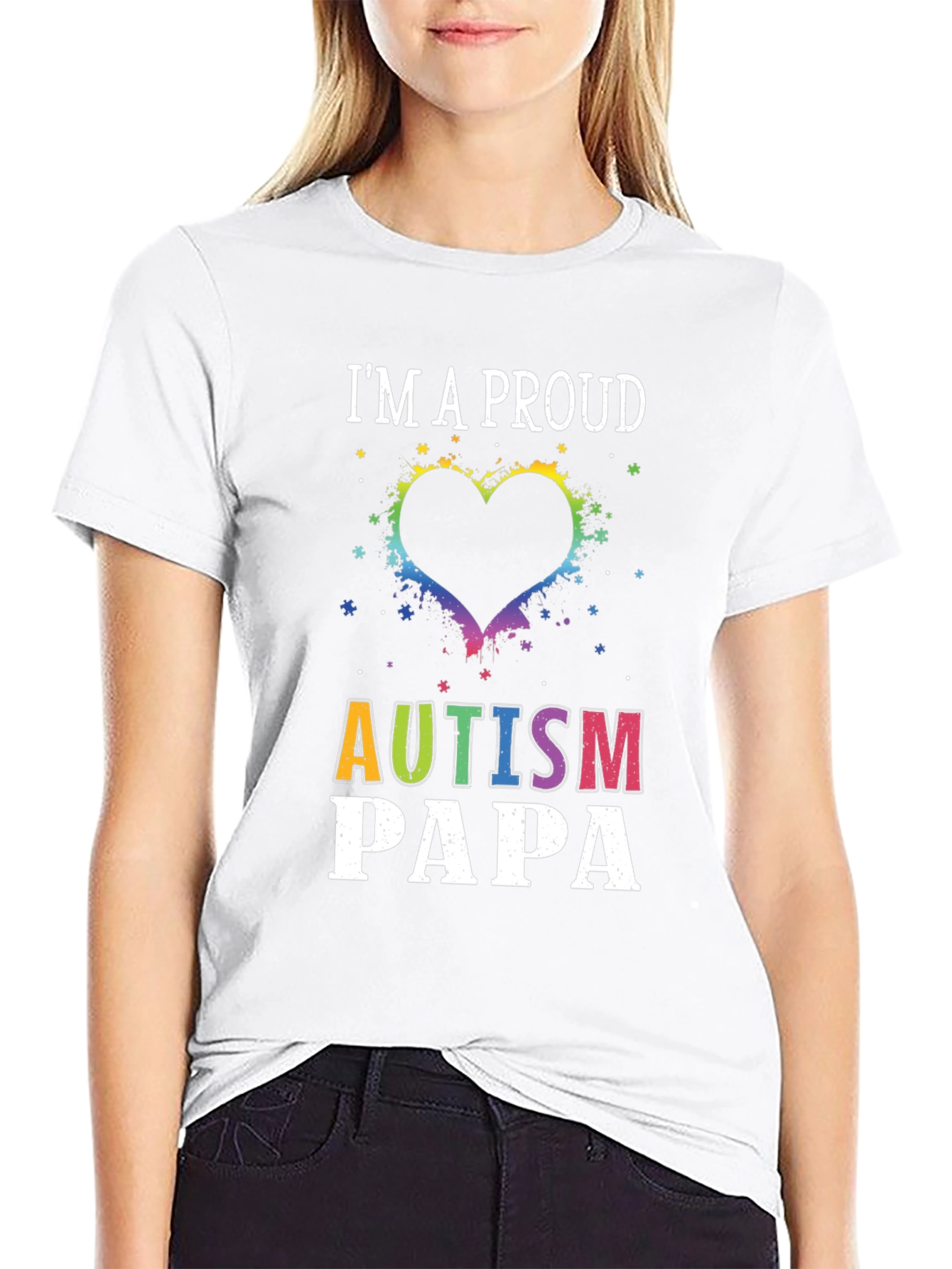 Proud Autism Papa T-Shirt