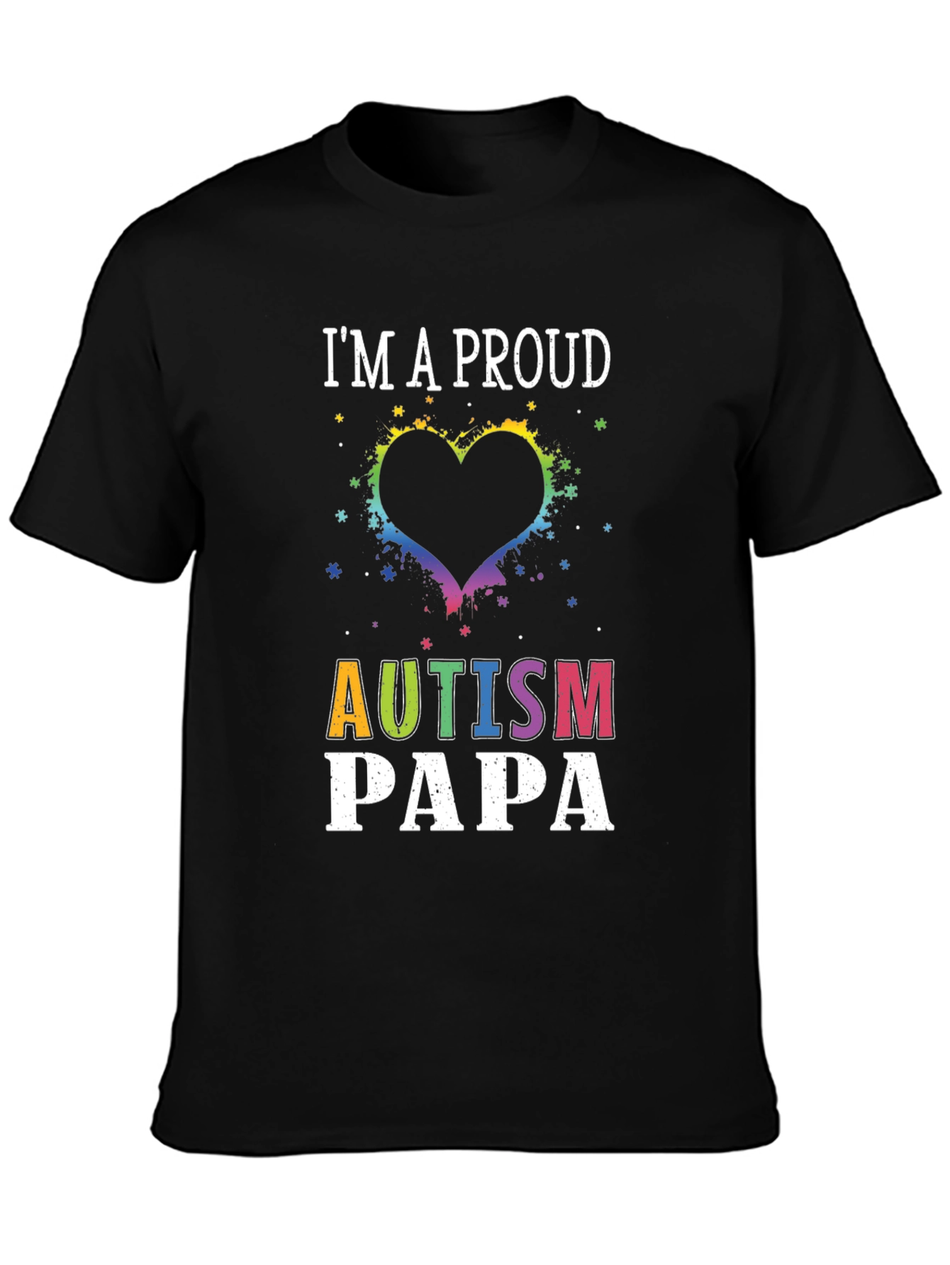 Proud Autism Papa T-Shirt