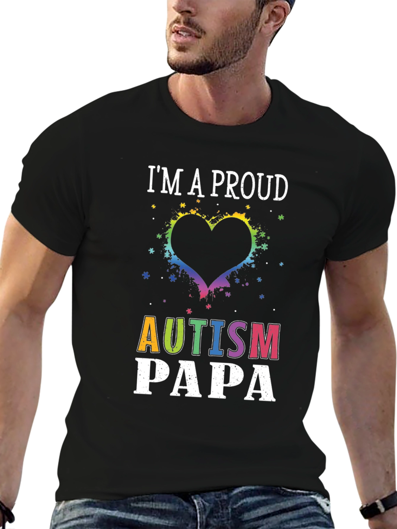 Proud Autism Papa T-Shirt