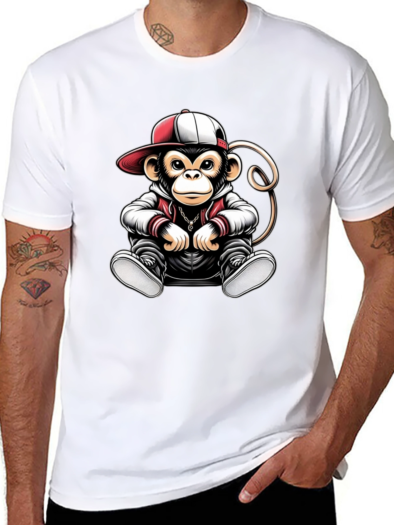 Monkey Graphic Tee - Urban Style