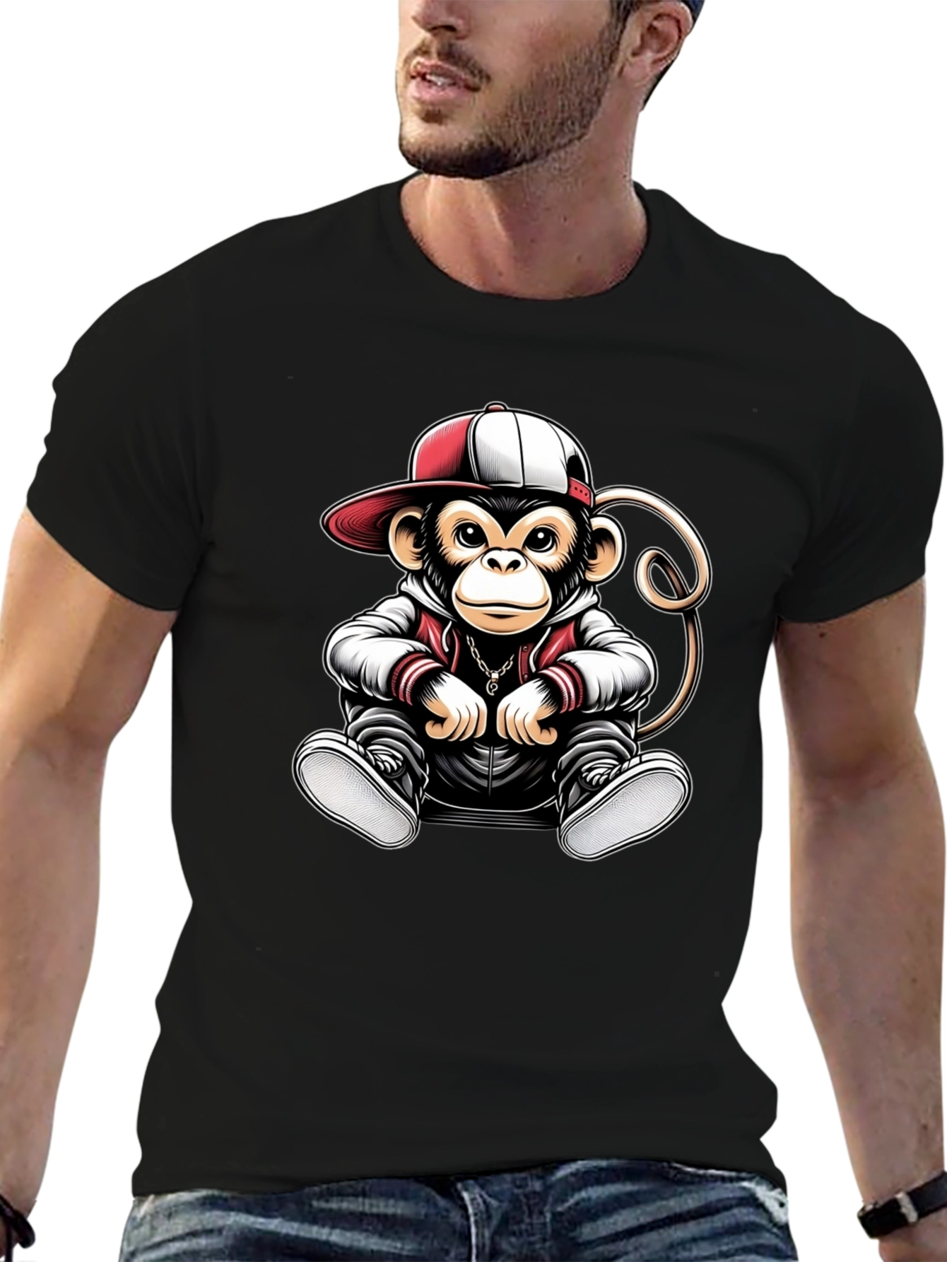 Monkey Graphic Tee - Urban Style