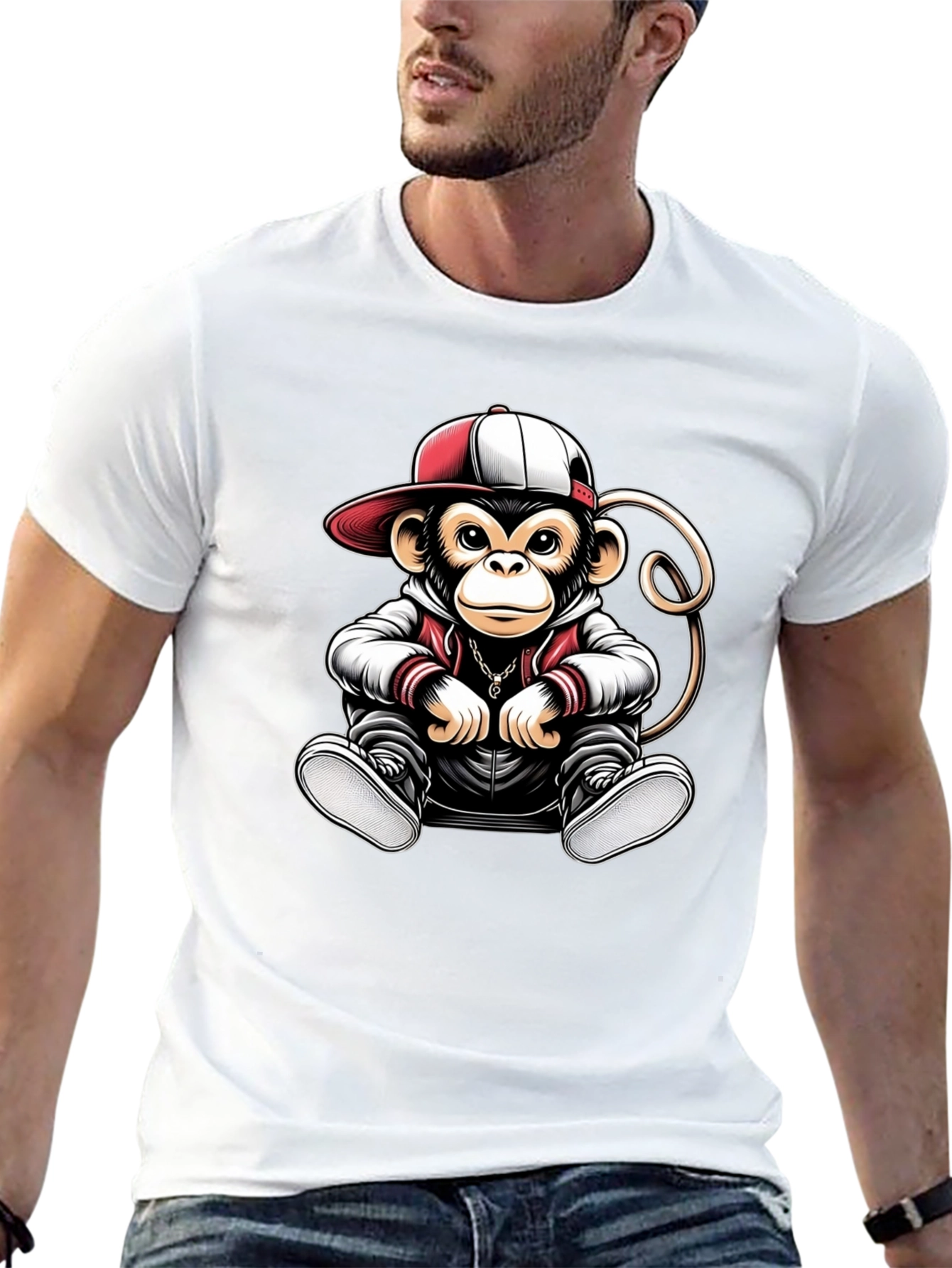 Monkey Graphic Tee - Urban Style