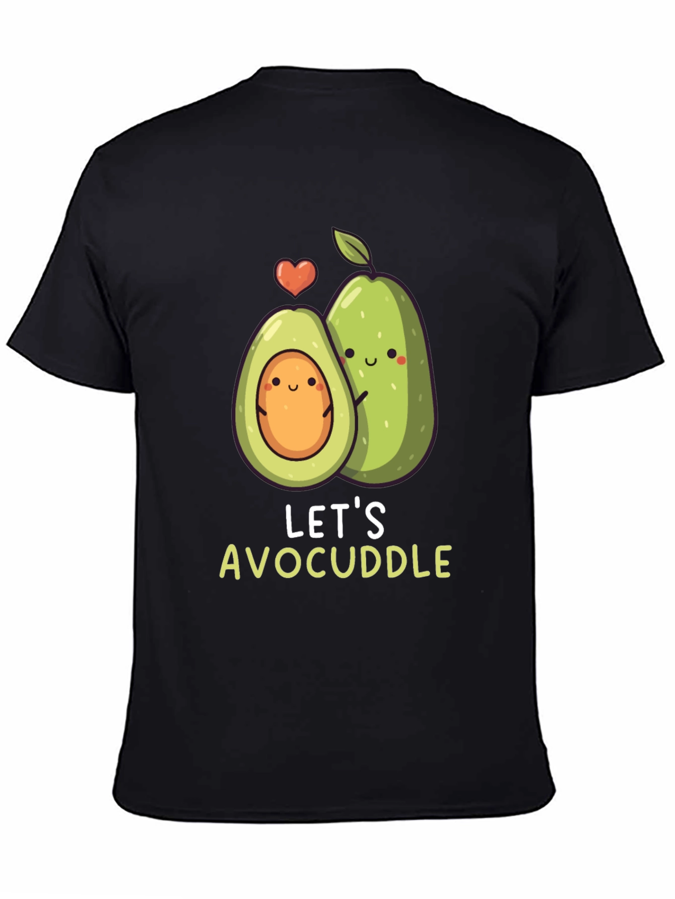 Avocado Couple Graphic Tee - Lets Avocuddle T-Shirt