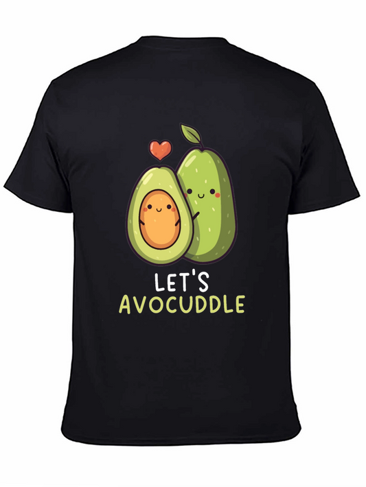 Avocado Couple Graphic Tee - Lets Avocuddle T-Shirt