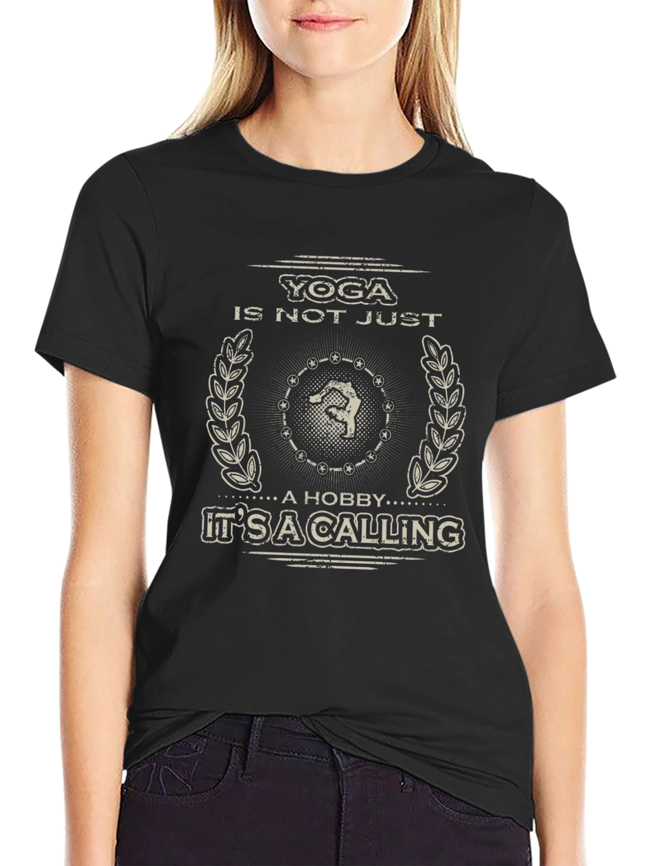 Yoga Calling Graphic Tee - Unisex Black T-Shirt