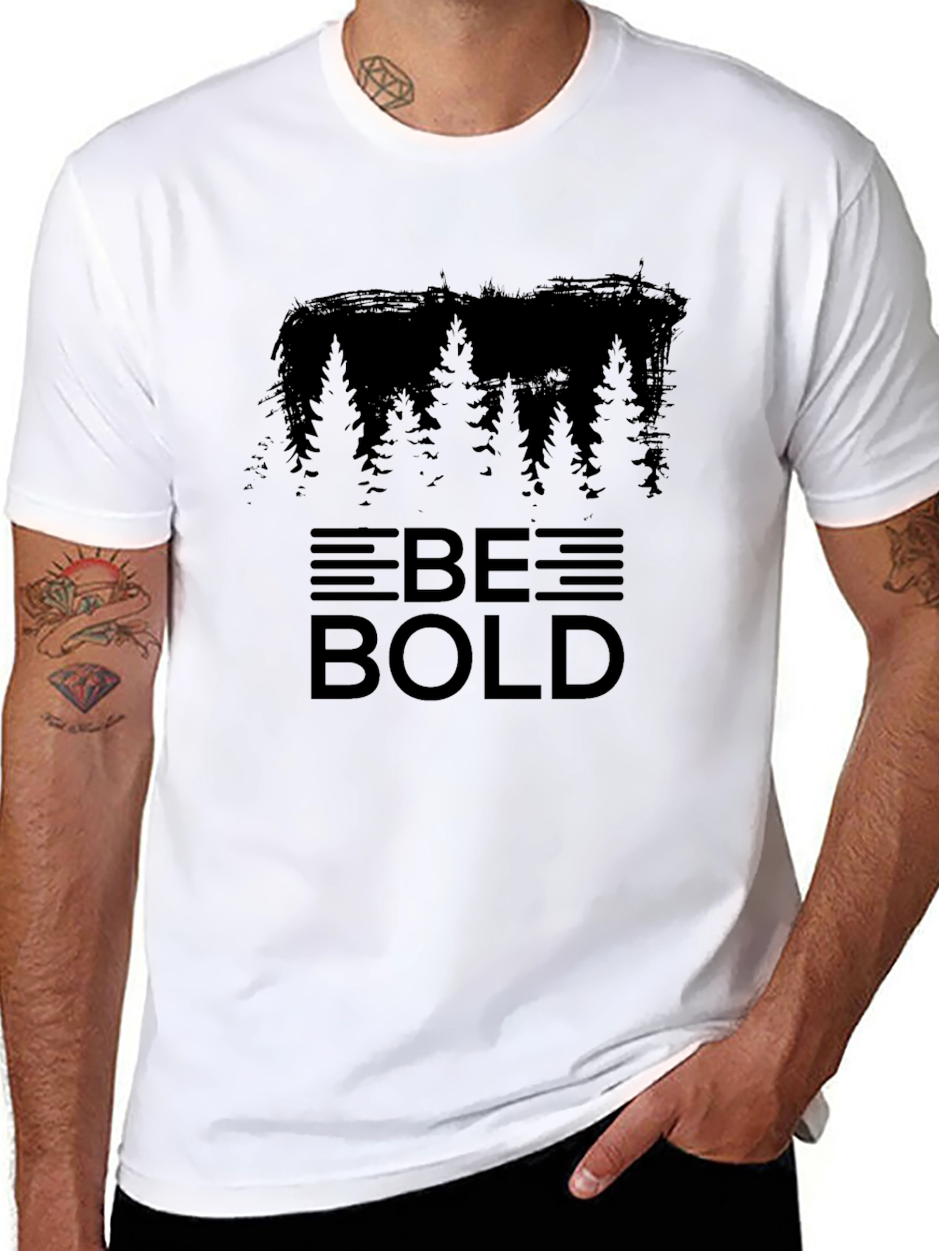 Be Bold Forest Graphic T-Shirt