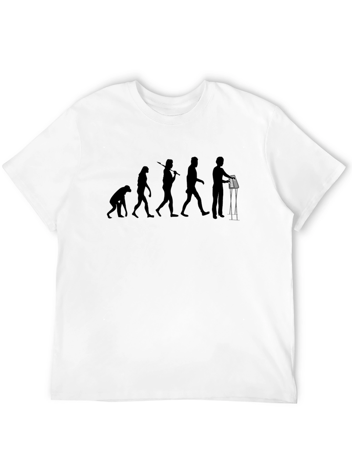 Evolution of DJ T-Shirt - Black Cotton Graphic Tee