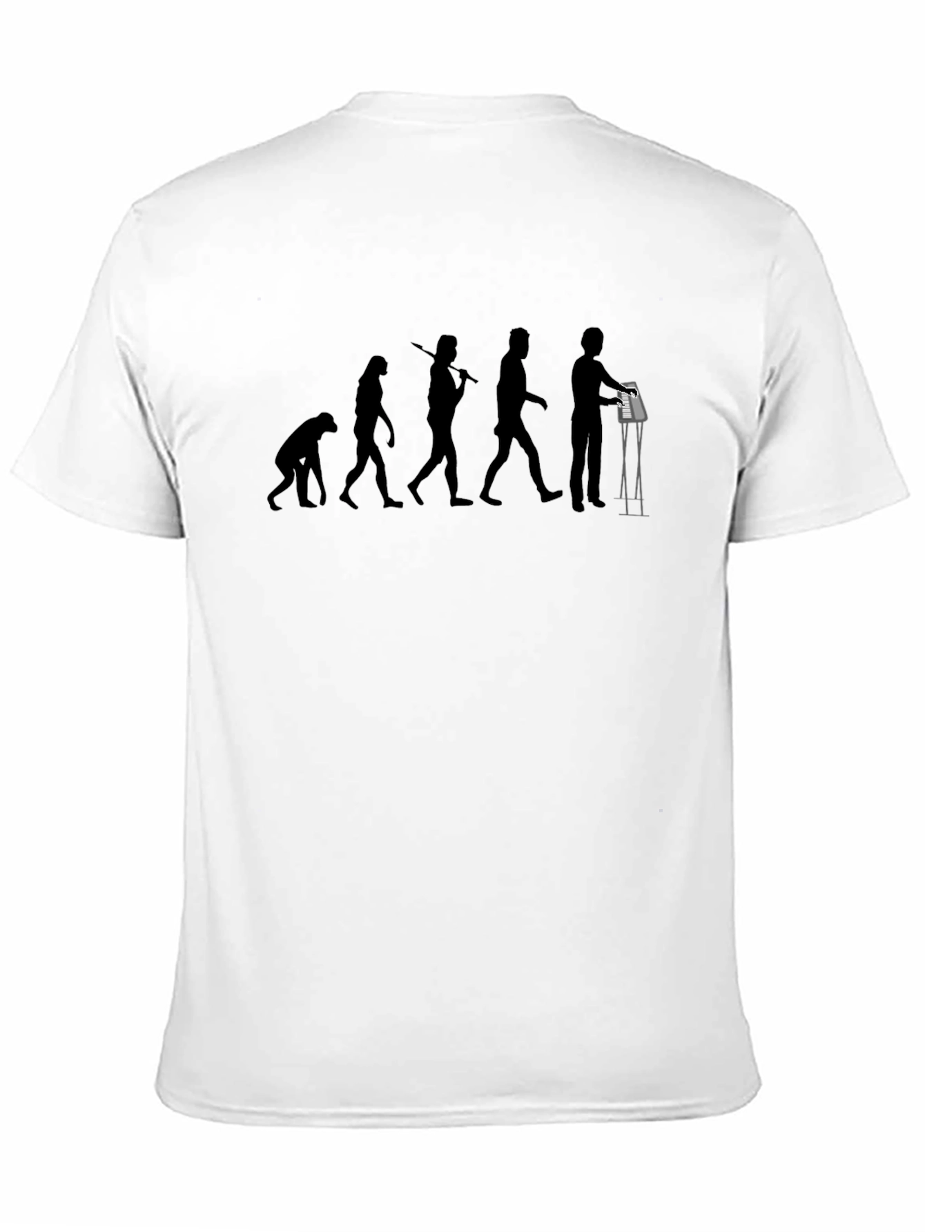 Evolution of DJ T-Shirt - Black Cotton Graphic Tee