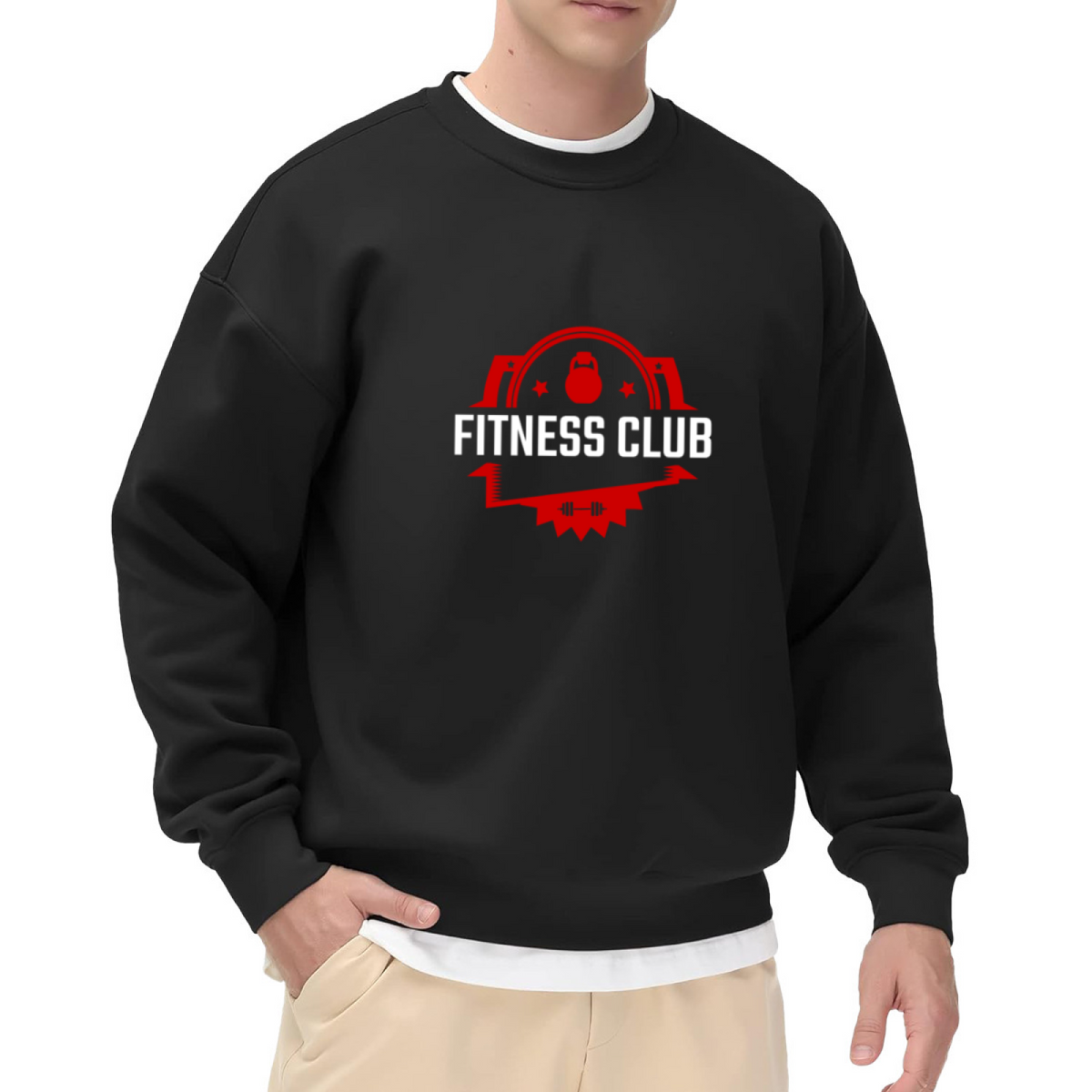FITNESS CLUB - Gym Motivation Graphic ԲÁìÎÀÒÂ | Unisex Pullover Sweatshirt