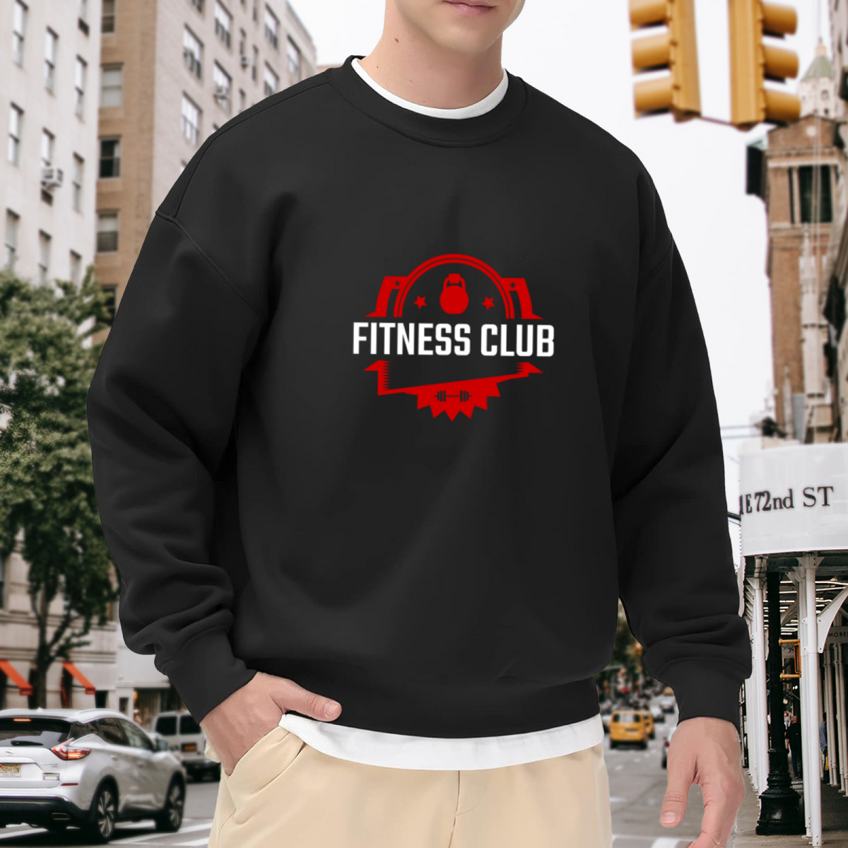 FITNESS CLUB - Gym Motivation Graphic ԲÁìÎÀÒÂ | Unisex Pullover Sweatshirt