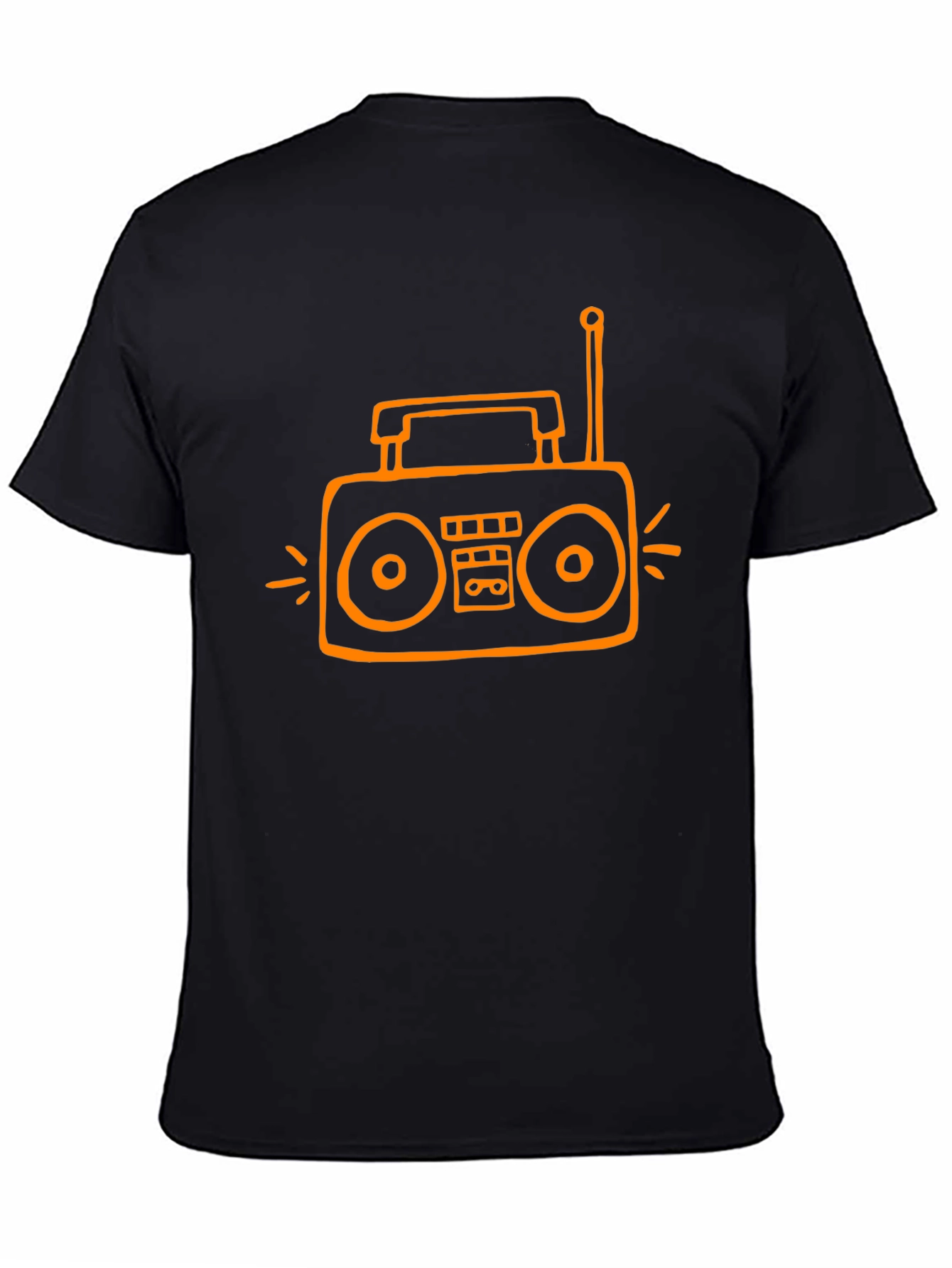 Retro Radio Graphic Tee - Black