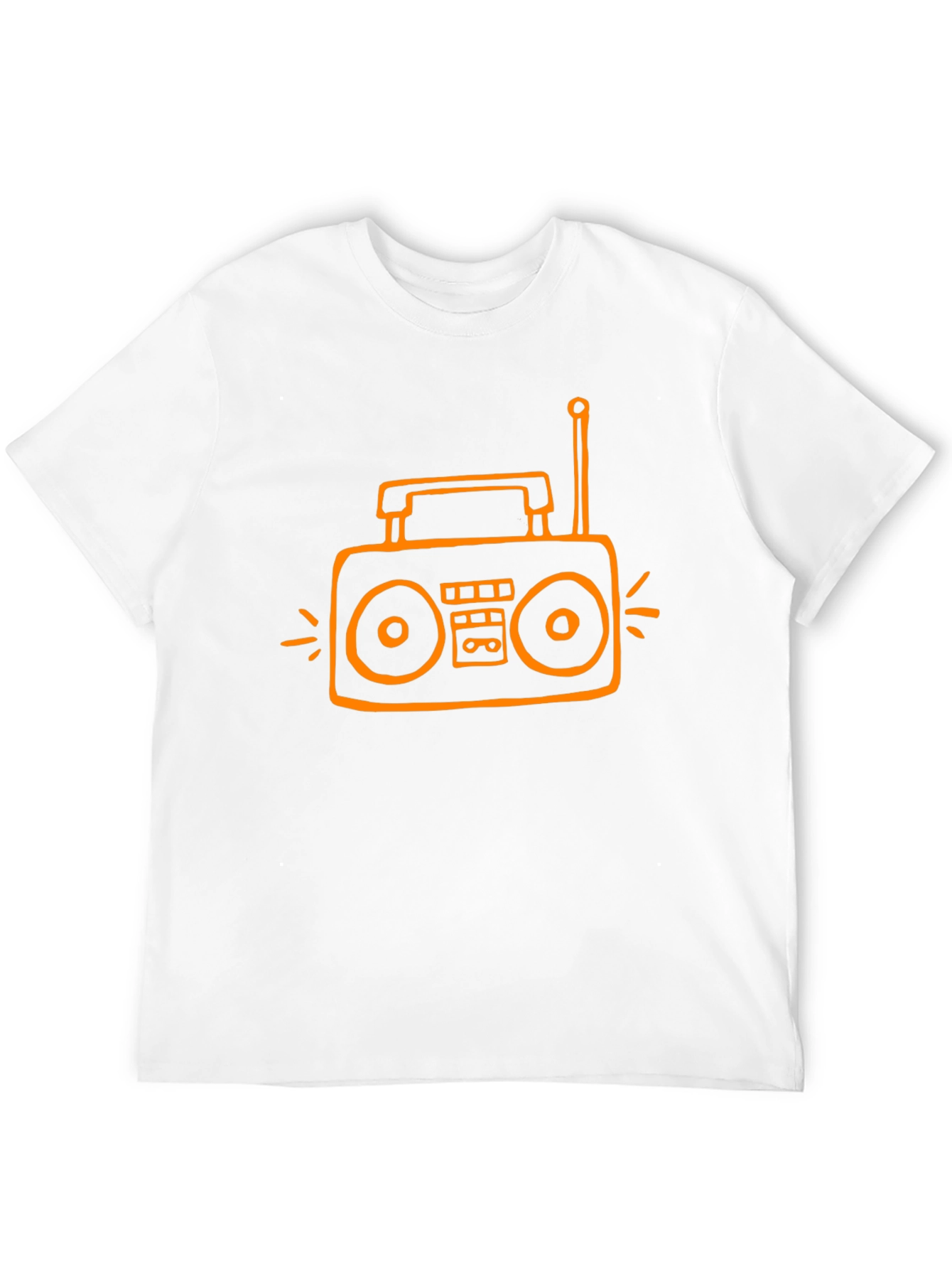 Retro Radio Graphic Tee - Black
