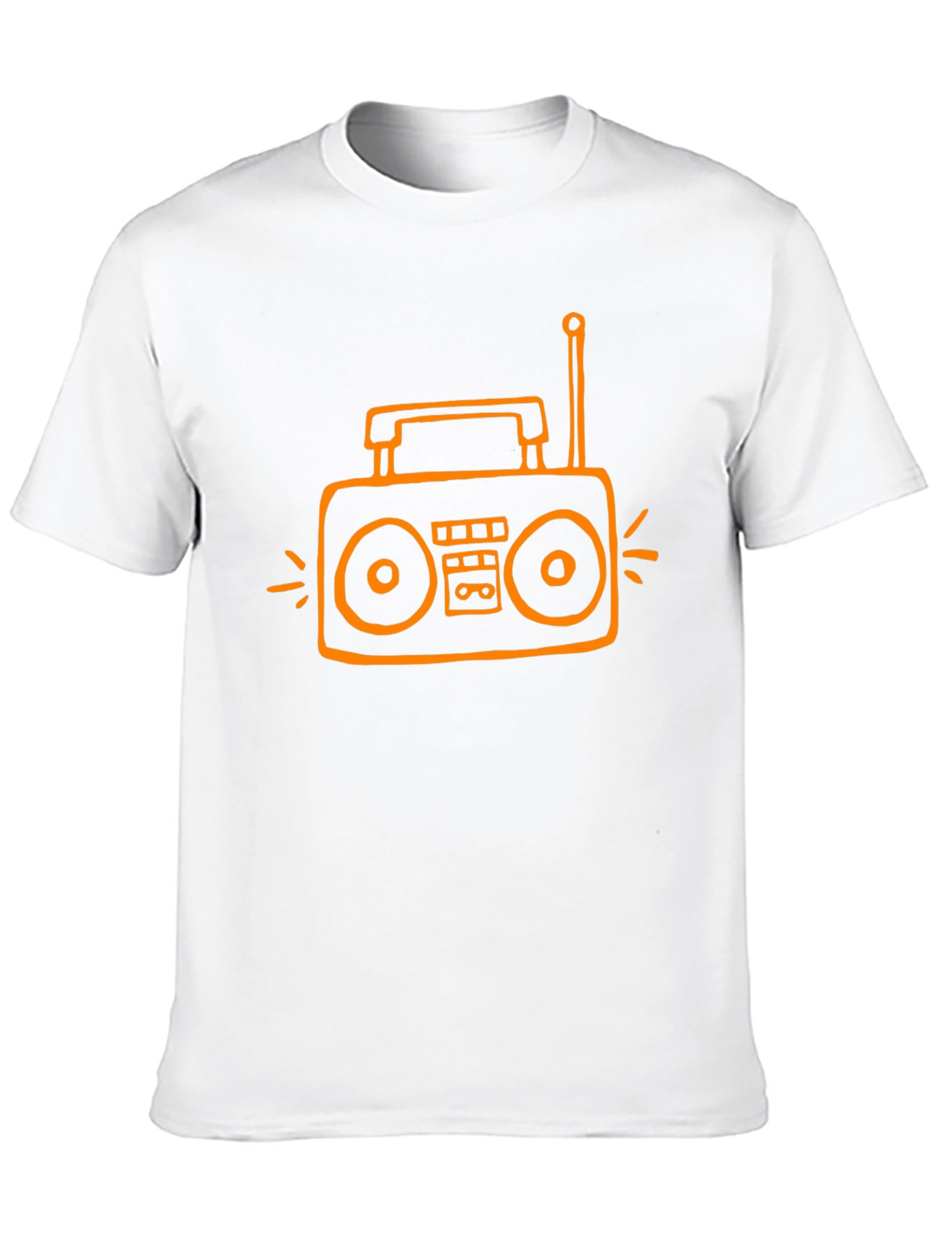 Retro Radio Graphic Tee - Black