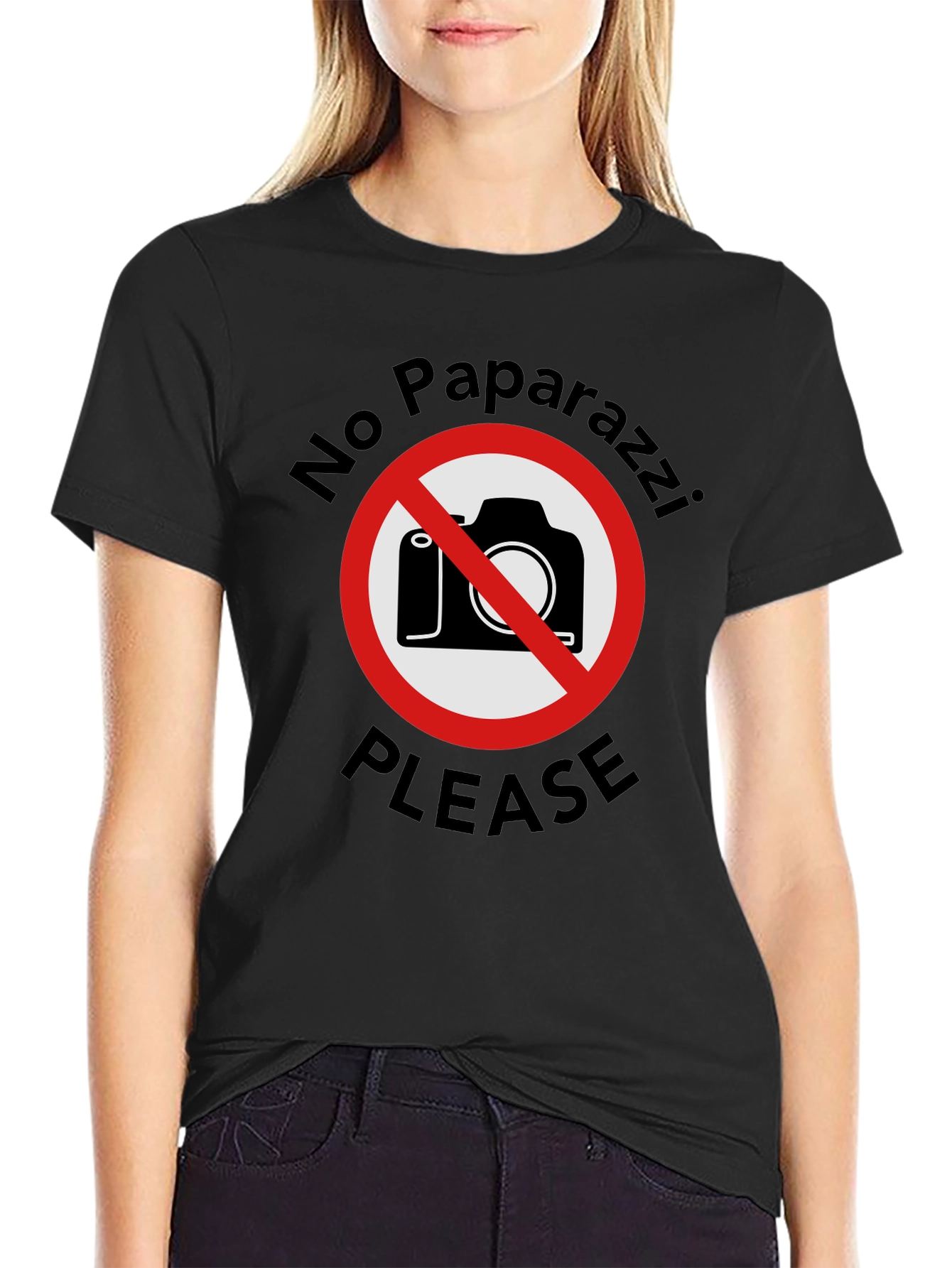 No Paparazzi Please - Graphic T-Shirt