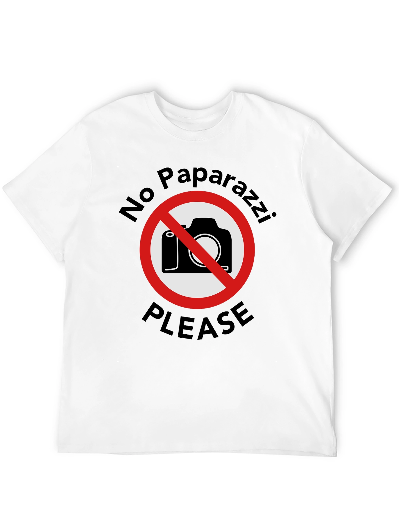 No Paparazzi Please - Graphic T-Shirt
