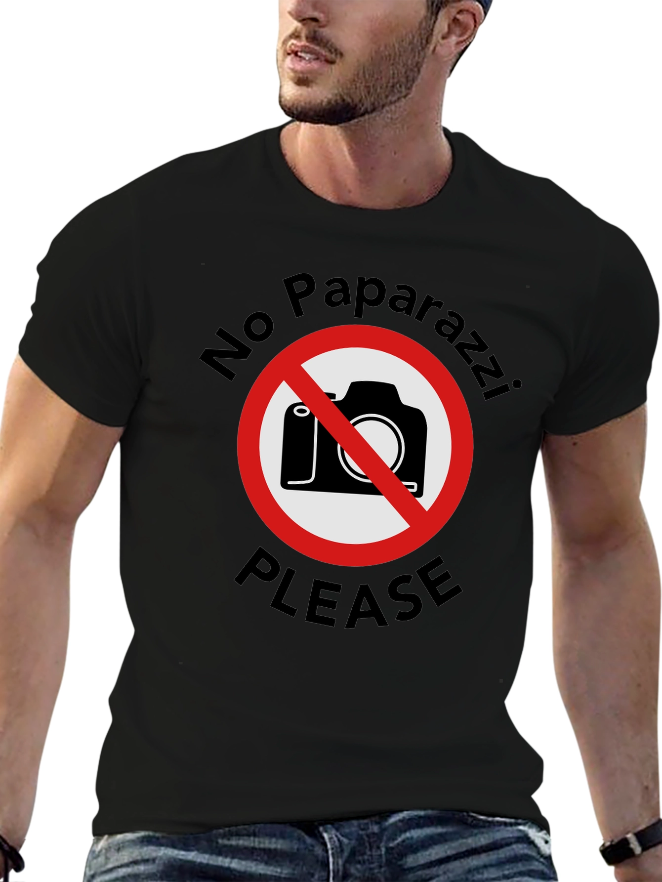 No Paparazzi Please - Graphic T-Shirt