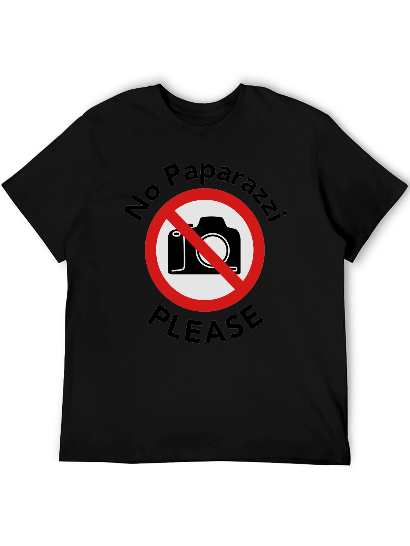 No Paparazzi Please - Graphic T-Shirt