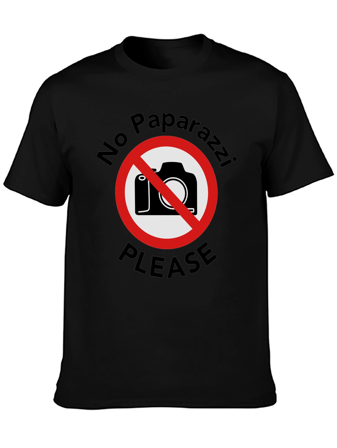 No Paparazzi Please - Graphic T-Shirt