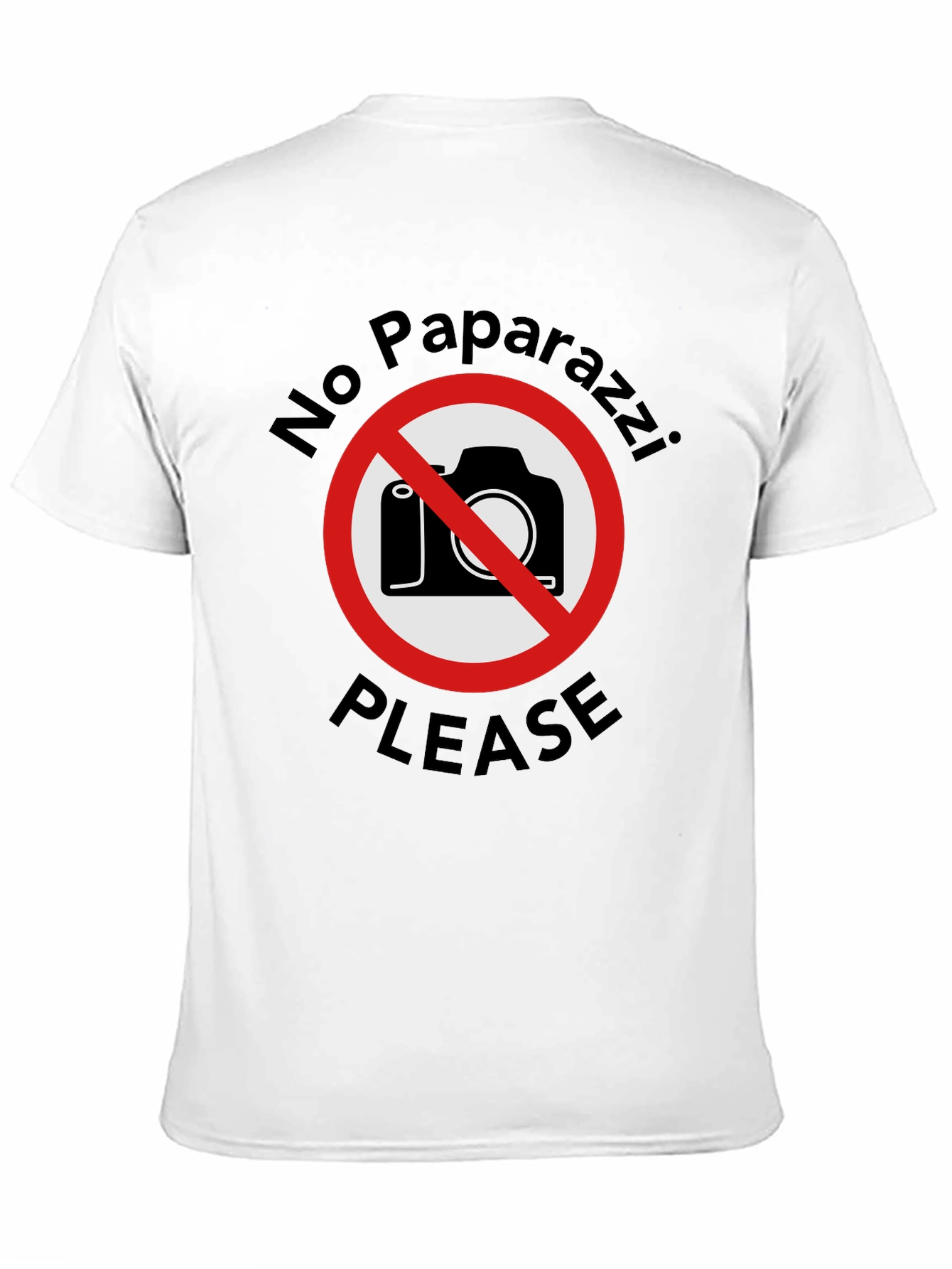 No Paparazzi Please - Graphic T-Shirt