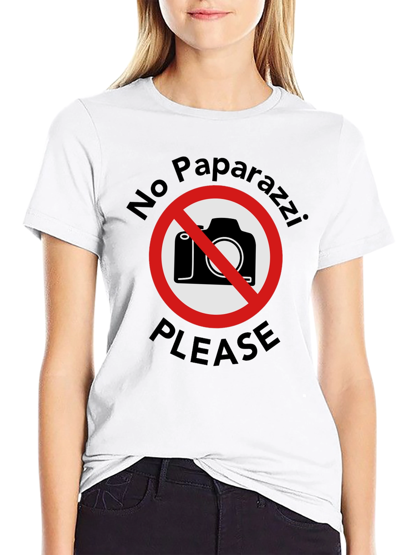No Paparazzi Please - Graphic T-Shirt