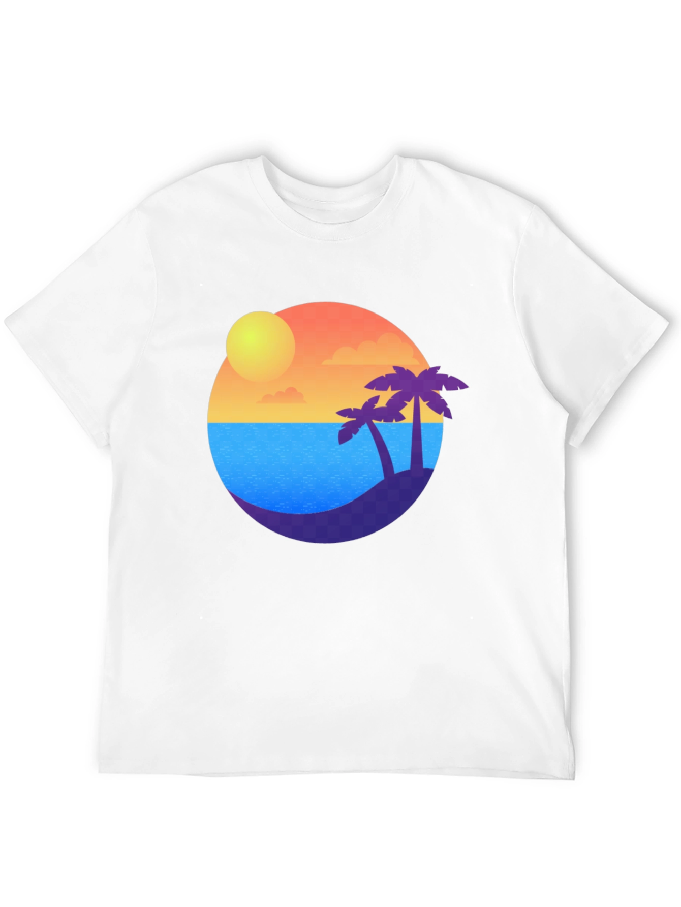 Tropical Island Sunset T-Shirt