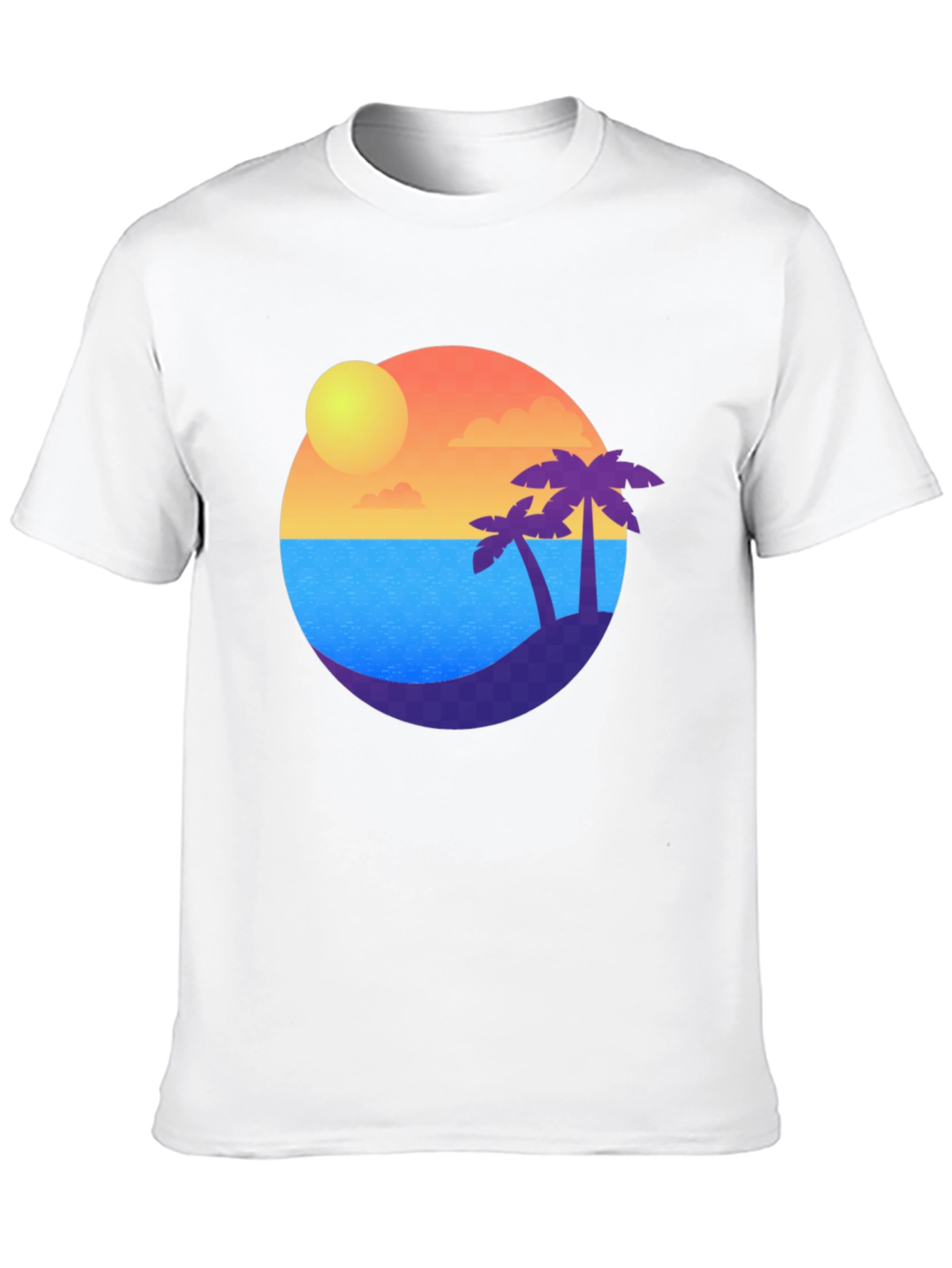 Tropical Island Sunset T-Shirt