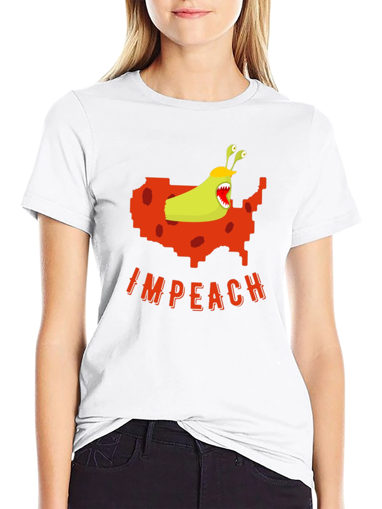 Impeach Monster USA Map Graphic Tee