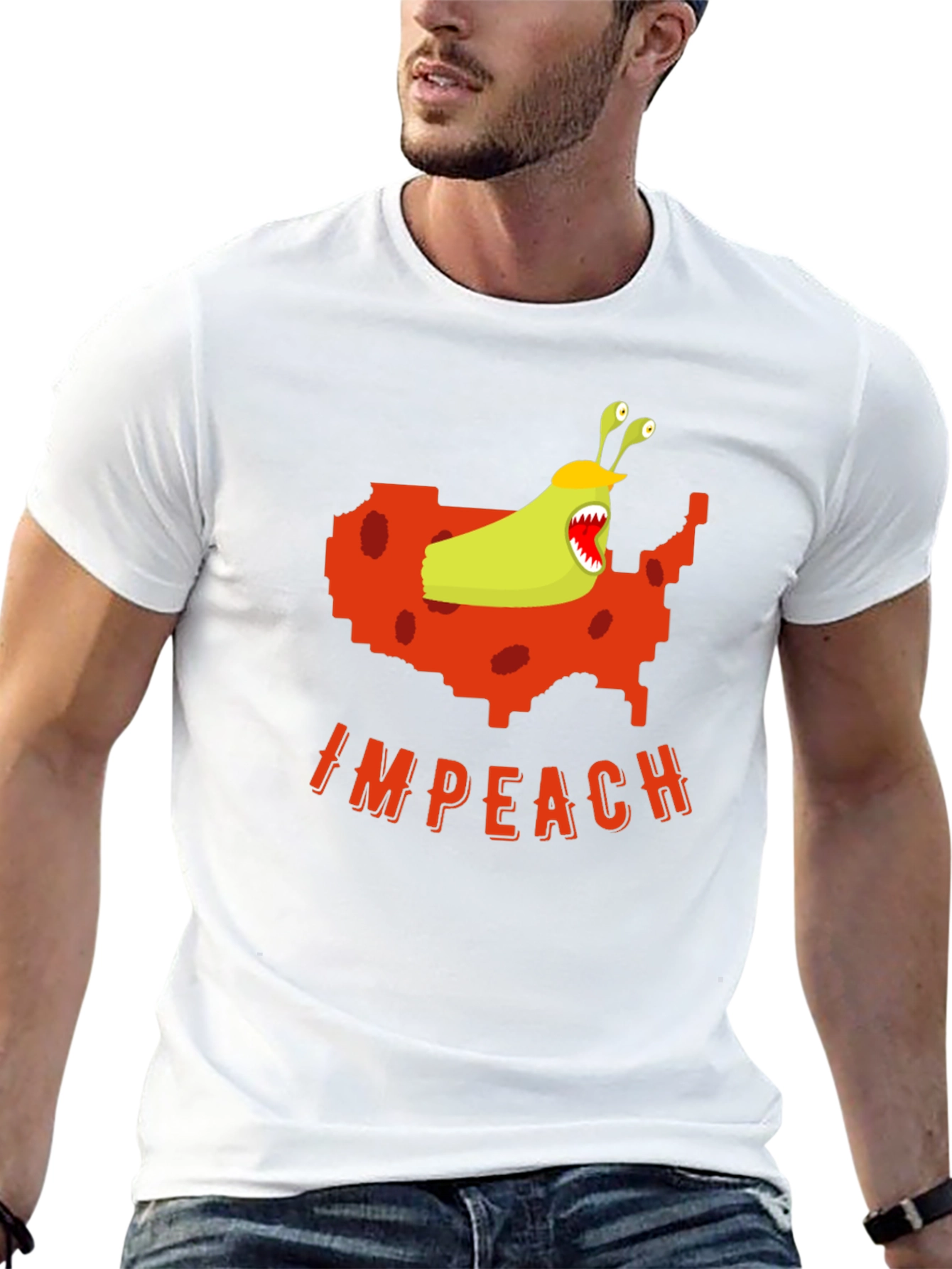 Impeach Monster USA Map Graphic Tee