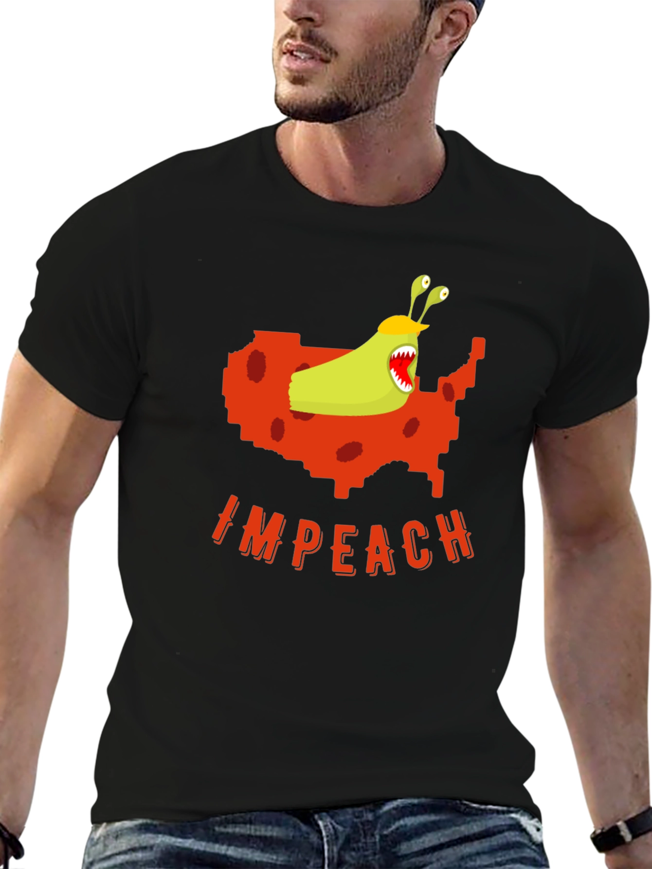 Impeach Monster USA Map Graphic Tee